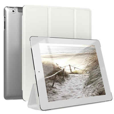 EAZY CASE Tablet-Hülle Smart Case für Apple iPad 2. / 3. / 4. Generation 9,7 Zoll, Schutzhülle mit Sleep Wake Up Funktion Smartcase verstellbar Etui Weiß