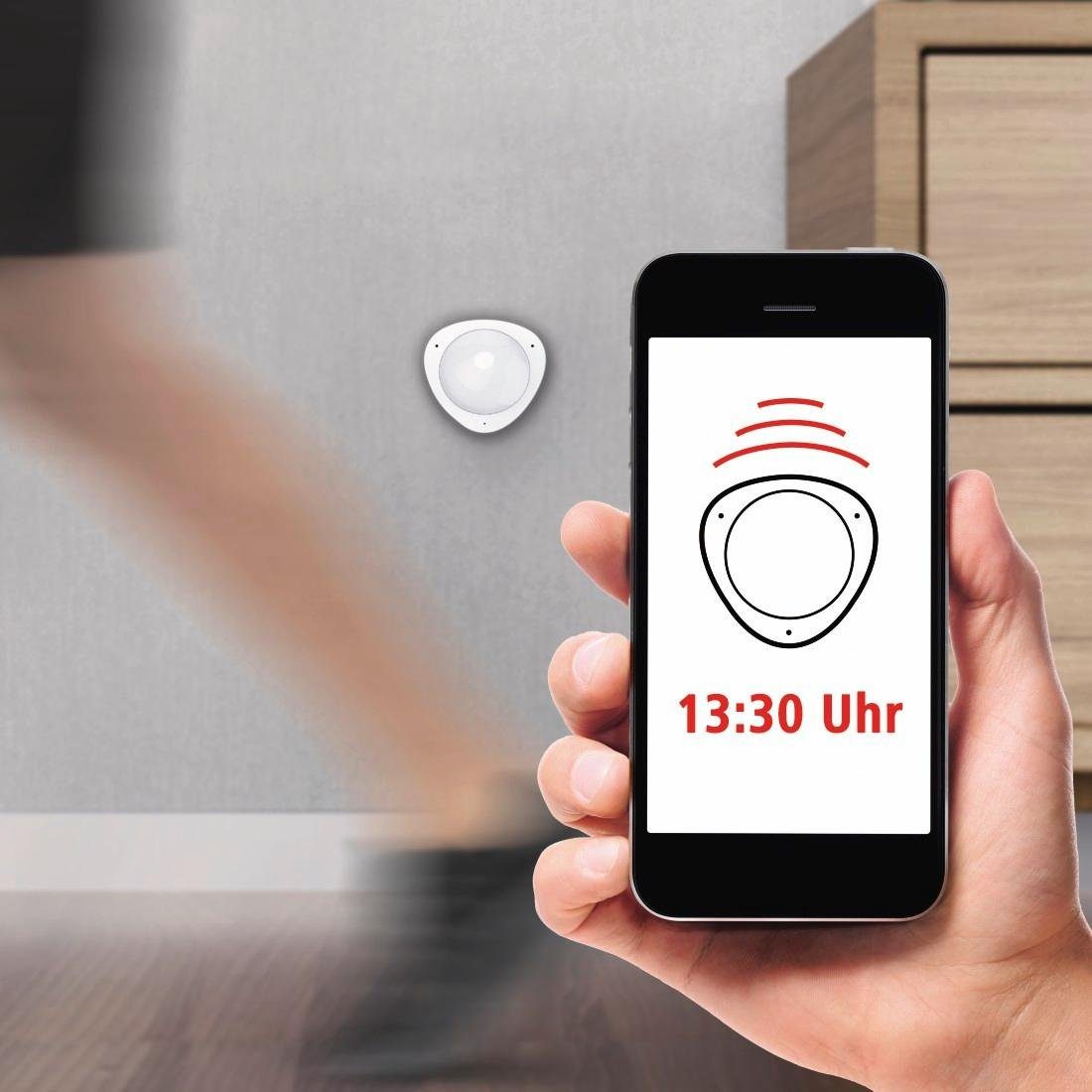 Bewegungsmelder Bewegungsmelder Alarm Hama Warnmelder App Funktion mit WiFi mit