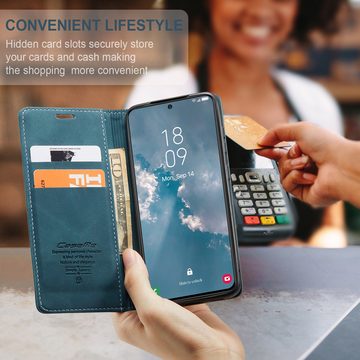 SmartUP Smartphone-Hülle Hülle für Samsung Galaxy S24+ Klapphülle Fliphülle Tasche Case Cover, Standfunktion, integrierter Kartenfach