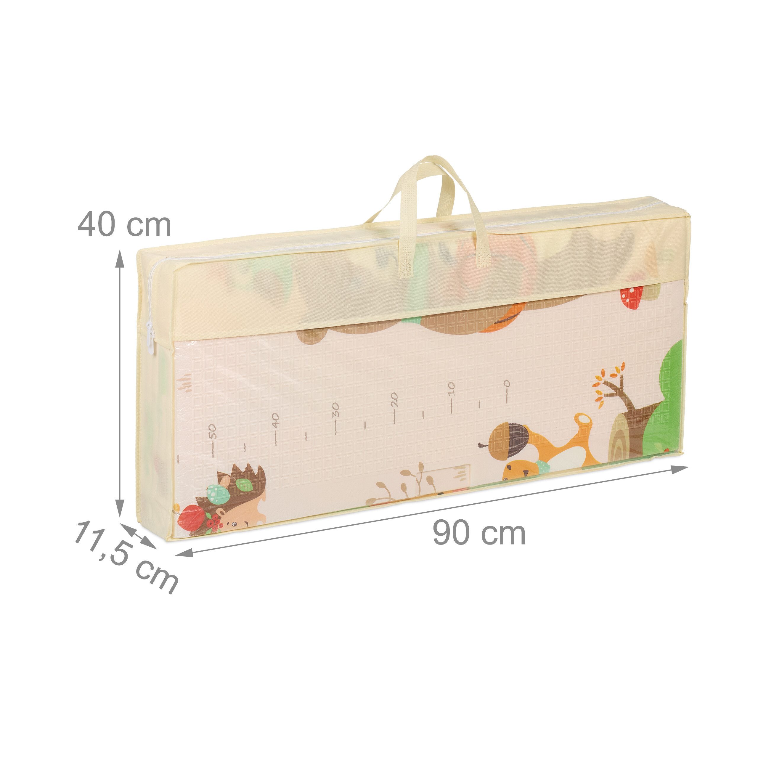 relaxdays Spielmatte Faltbare Spielmatte Tiere (1-St)