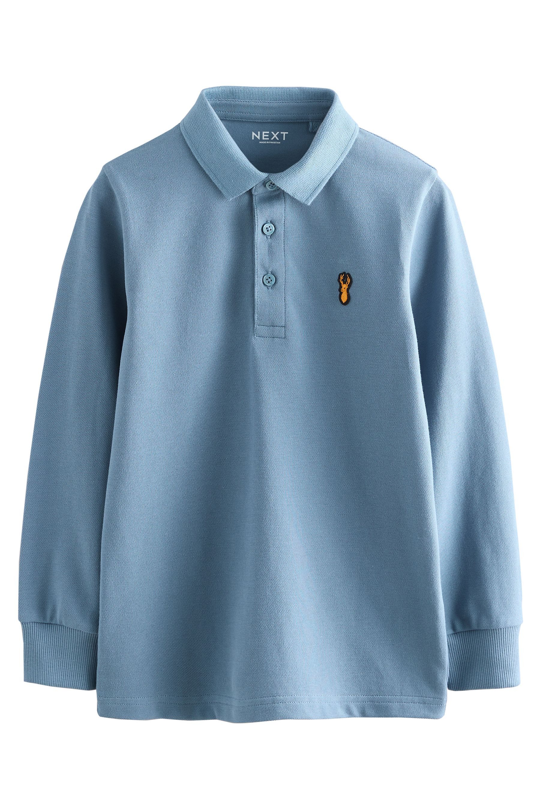 Next Langarm-Poloshirt Langärmeliges Polo-Shirt (1-tlg)