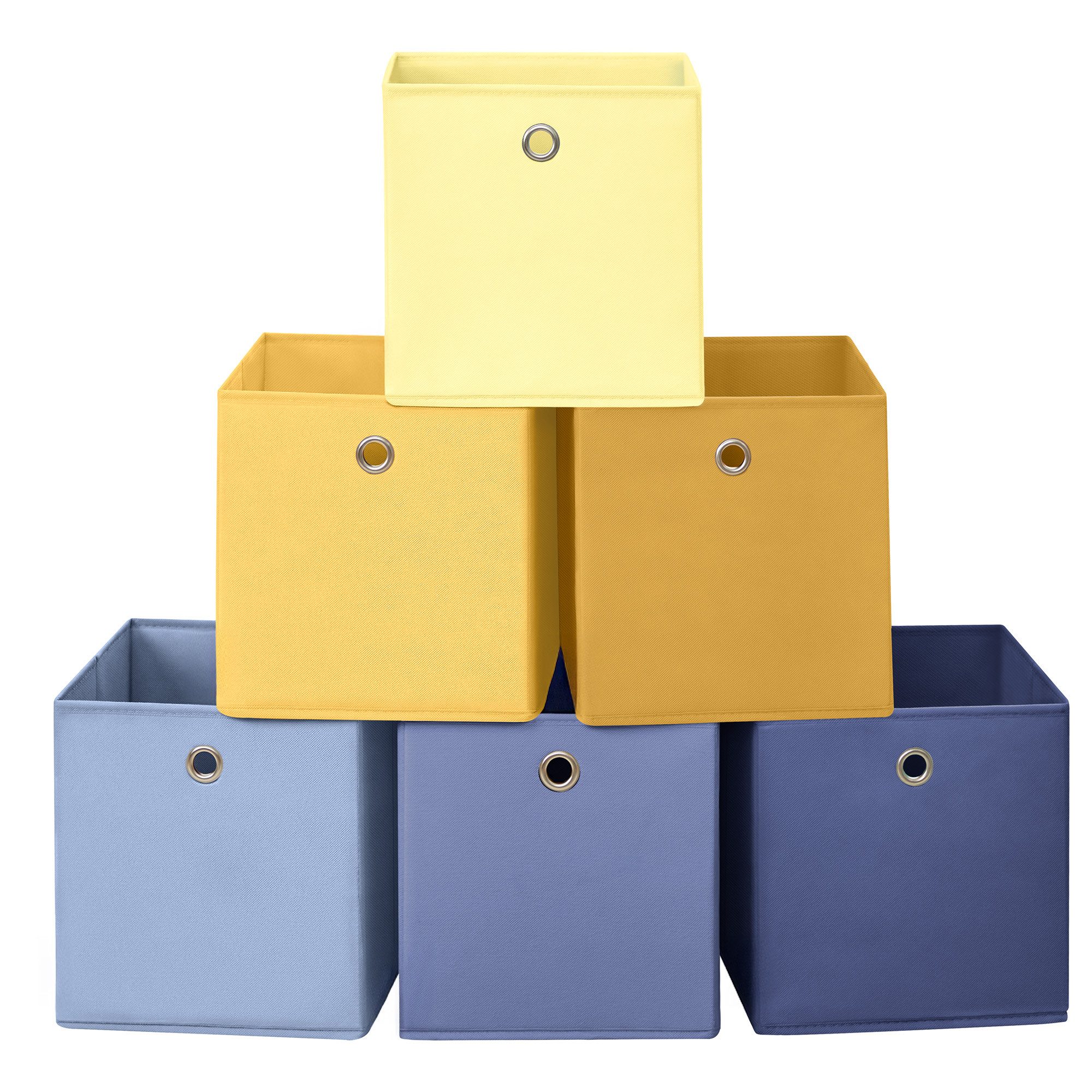 SONGMICS Aufbewahrungsbox, Ordnungsboxen, geruchsneutral, Faltbox, Stoffbox, für Würfelregal