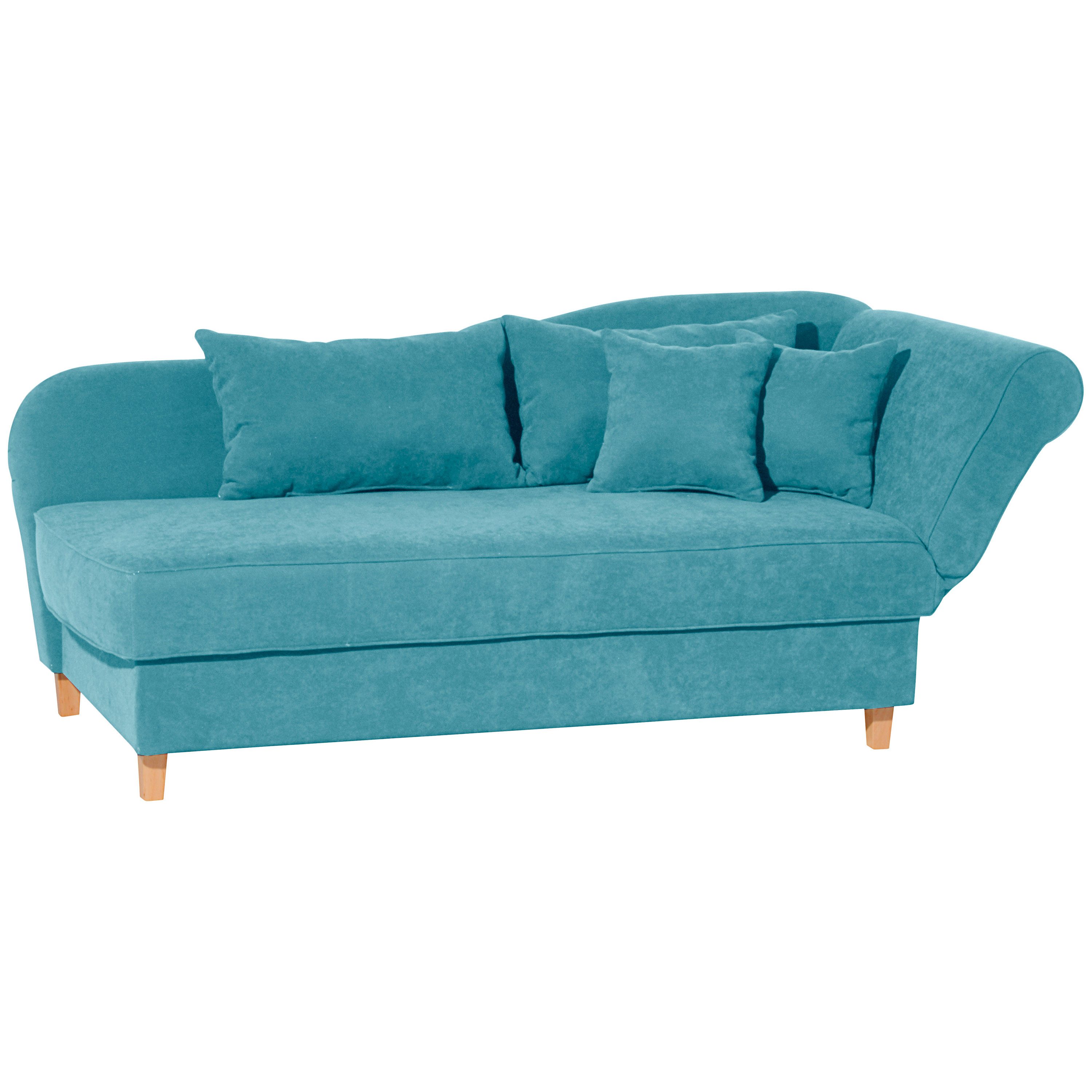 Max Winzer® Recamiere Selma, mit Armteil rechts klappbar, Federkern, Bettkasten, Bettfunktion