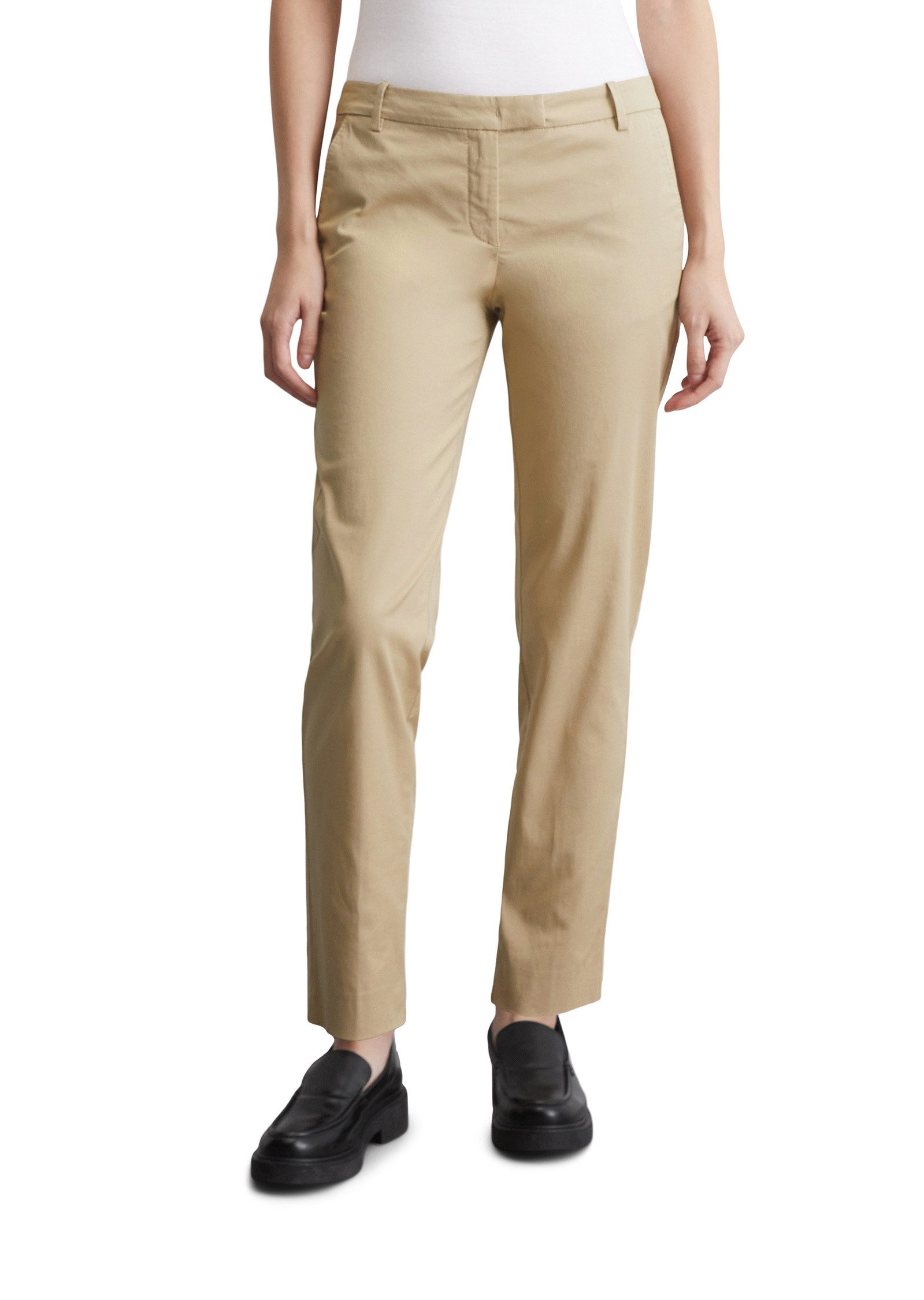 Chinohose aus elastischem Baumwoll-Twill