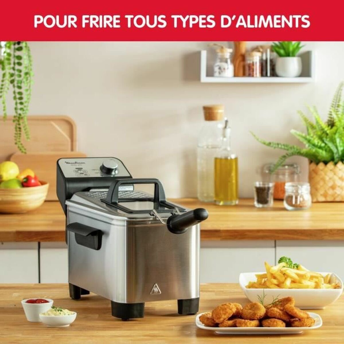 Moulinex Fritteuse Fritteuse W, 2300 W Moulinex Stahl AM3380 2300