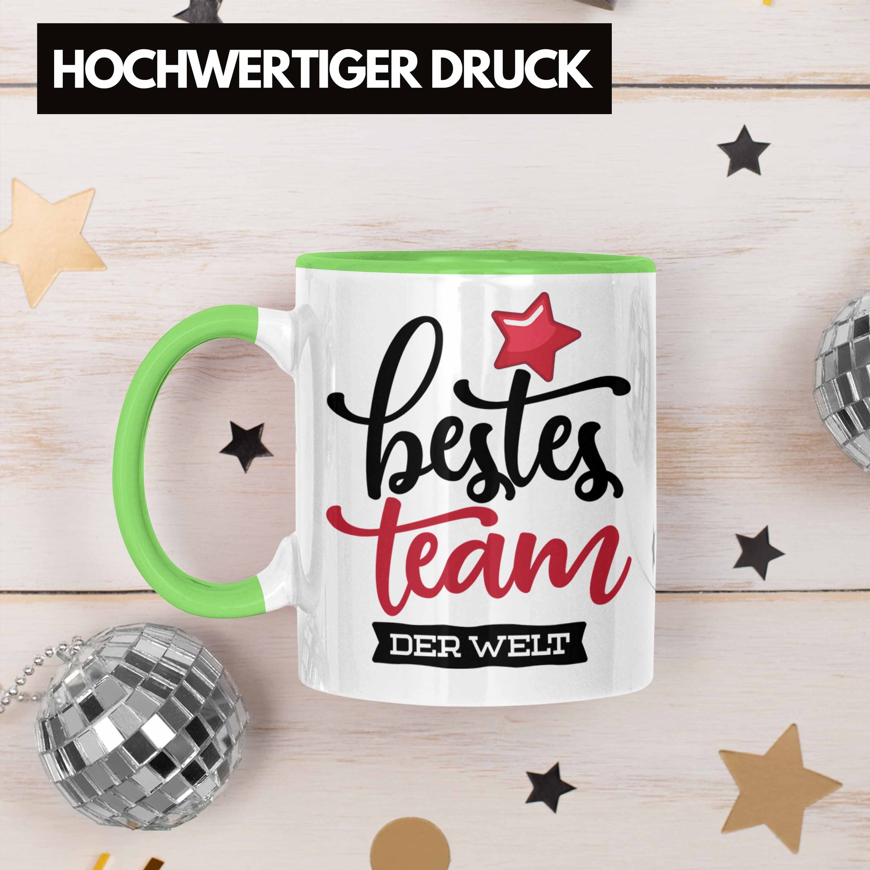 Geschenkidee für Grün Team Tasse Trendation Team Welt Kaffeetassen beste der