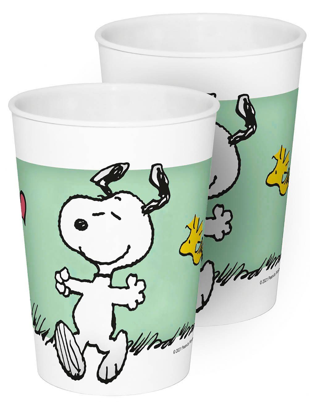 Geda Labels GmbH Kinderbecher Trinkbecher Snoopy Kids 2er Set 330ml PP, PP