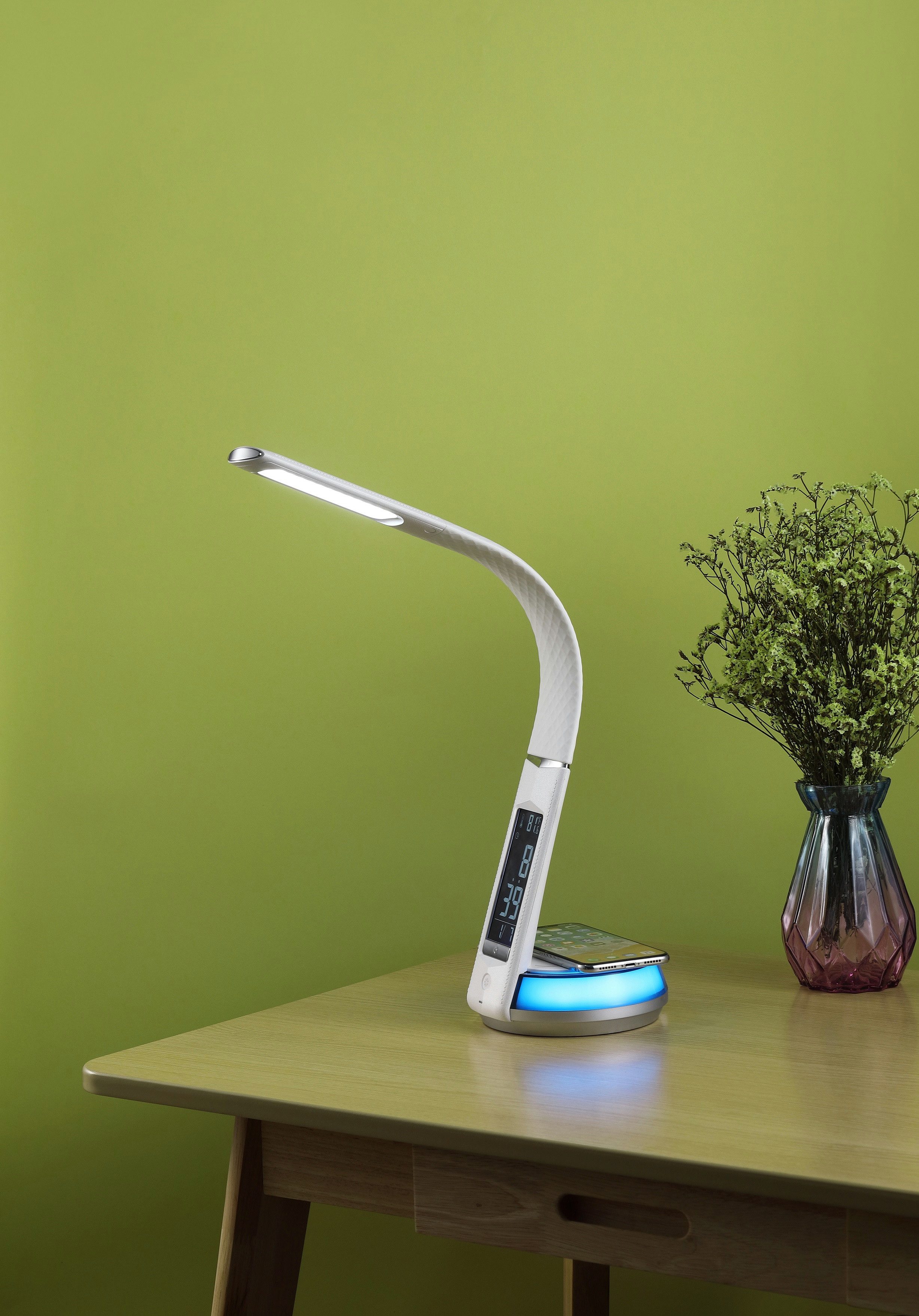 Northpoint LED Schreibtischlampe Tischlampe QI-Ladestation Dimmbar integrie günstig online kaufen