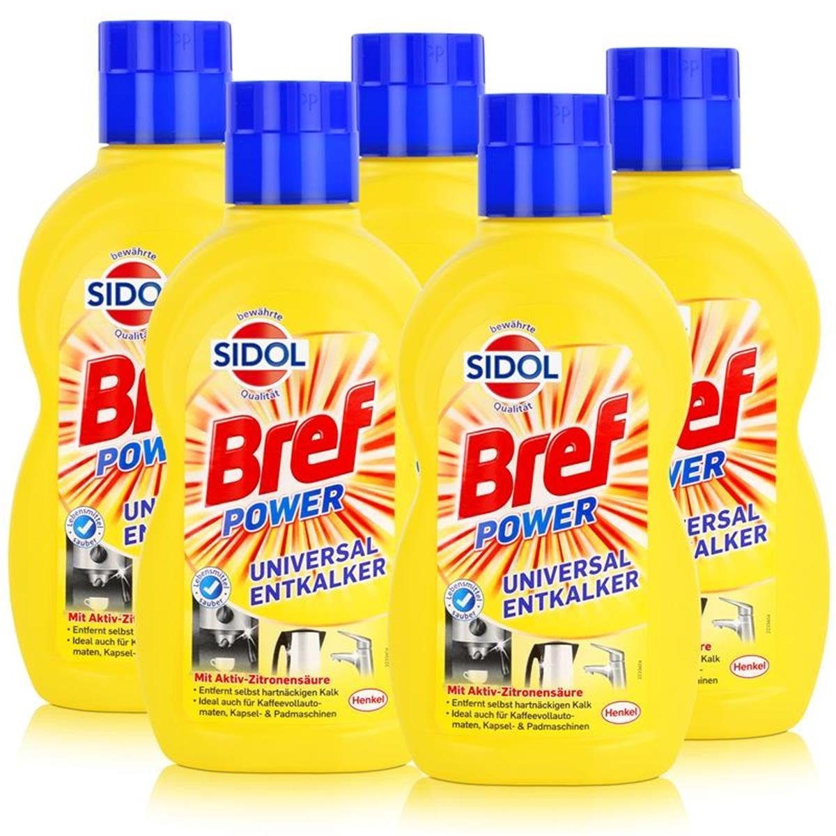 Sidol Sidol Universal-Entkalker 500 ml - Mit Aktiv-Zitronensäure (5er Pack) Entkalker