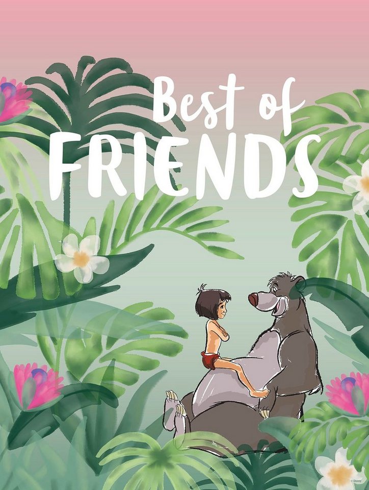 Komar Poster Jungle Book Best of Friends, Disney (1 St), Kinderzimmer,  Schlafzimmer, Wohnzimmer