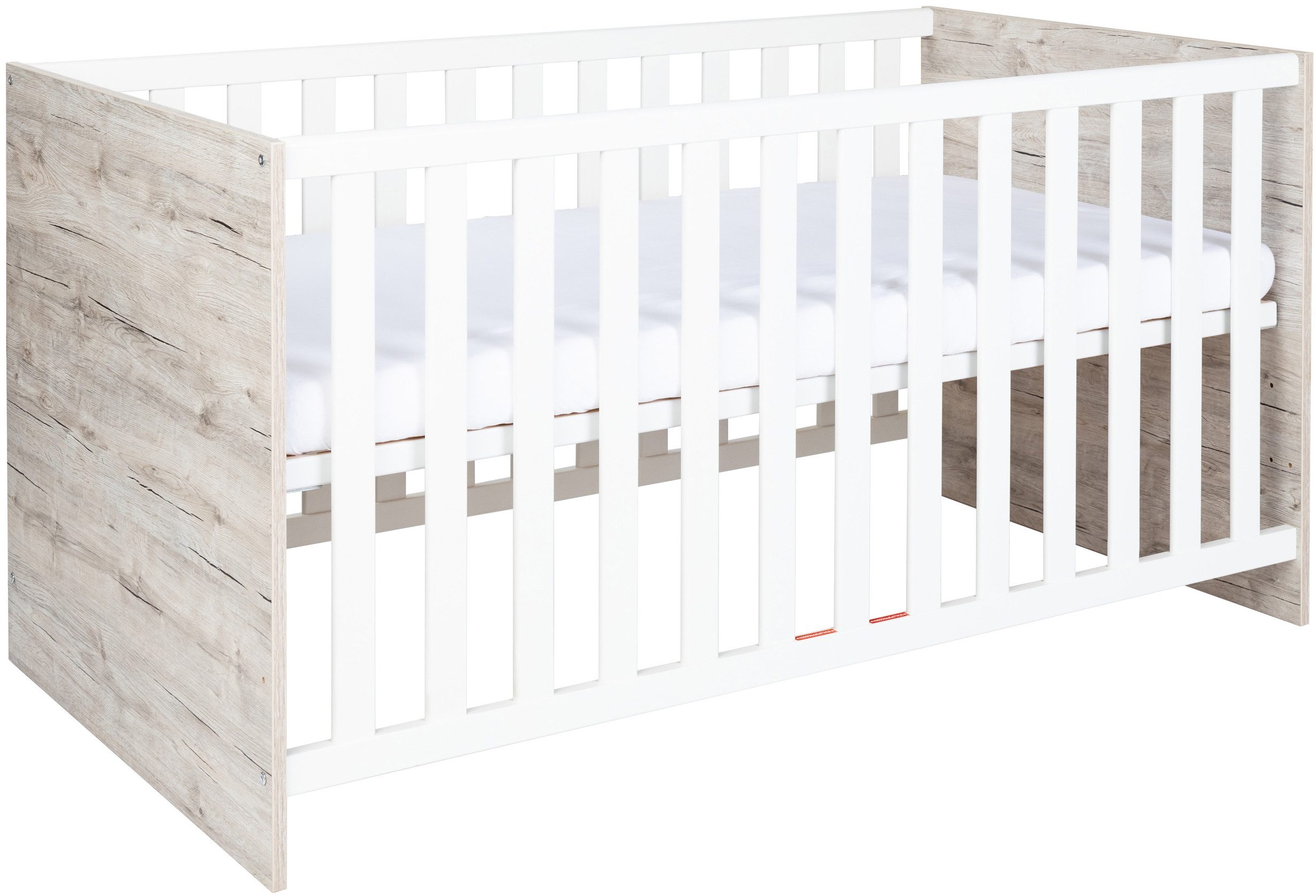 Arthur Berndt Bente Complete Baby Room Set (3-piece set: cot, wardrobe, changing table), Made in Germany; with cot, wardrobe and changing table