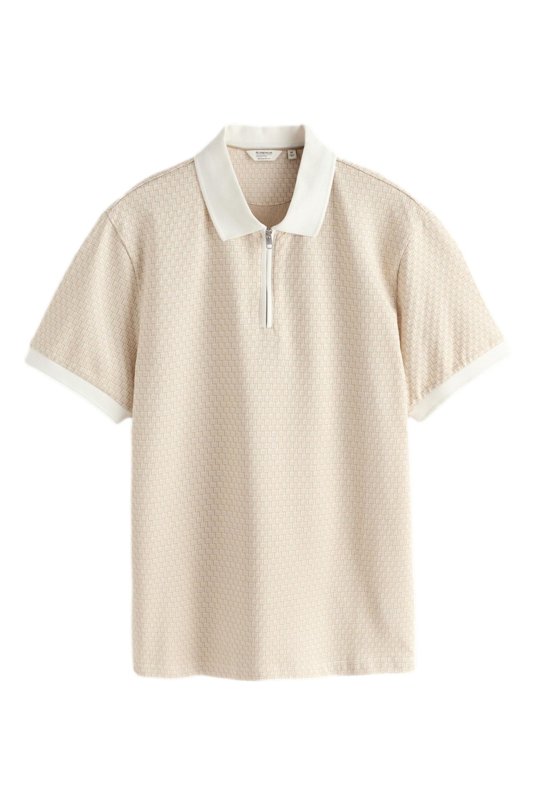 Next Poloshirt Gemustertes Poloshirt (1-tlg)