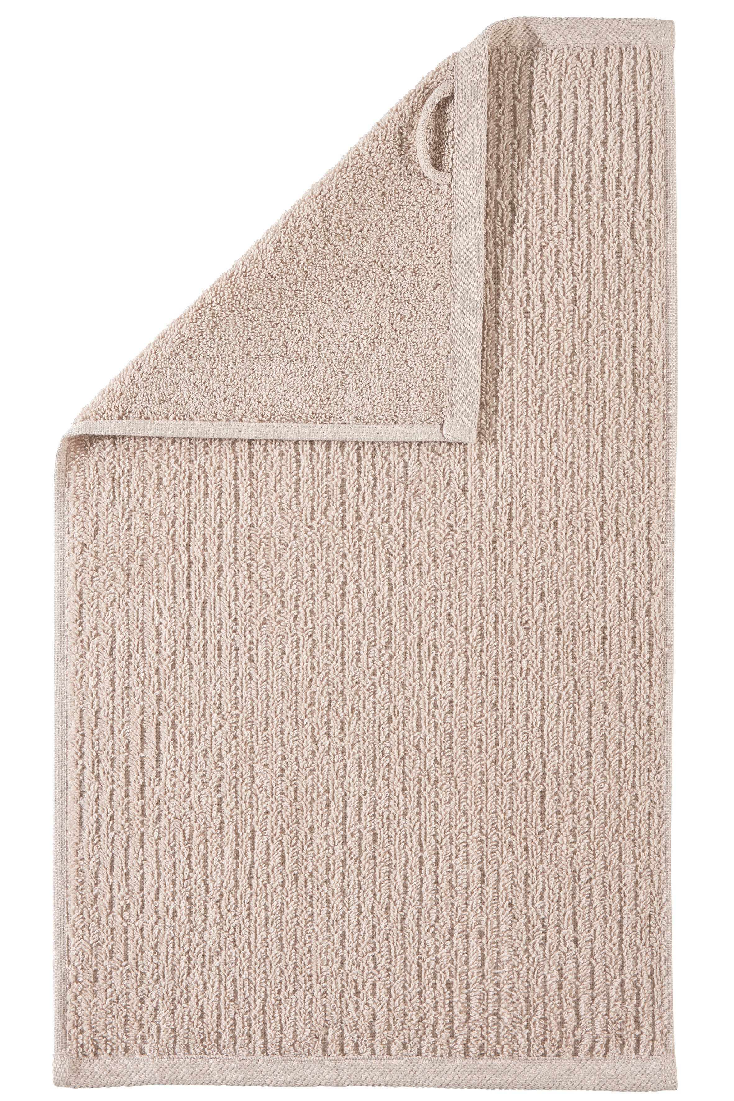 OTTO home Gästehandtücher Riva, 30x50, Premium Handtücher, 500 gr/m², Webfrottier (3-St), Hoch-Tief-Struktur, Streifen, weich, 5 Jahre Garantie – Bild 4 von 5