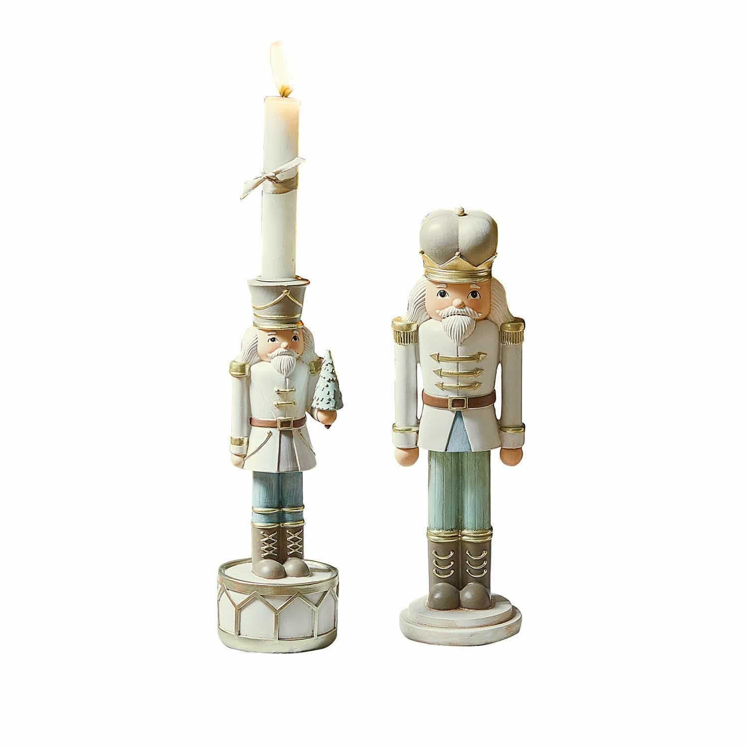 Weihnachtsfigur Deko-Nussknacker mit Kerzenständer Ellicott bunt