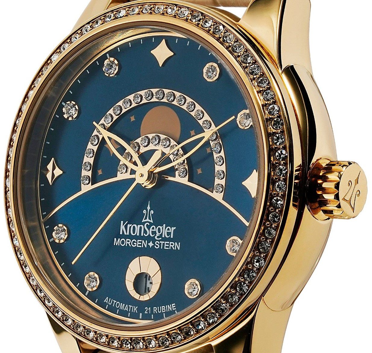 Kronsegler Automatikuhr Morgenstern Damenuhr, mit kratzfestem günstig online kaufen