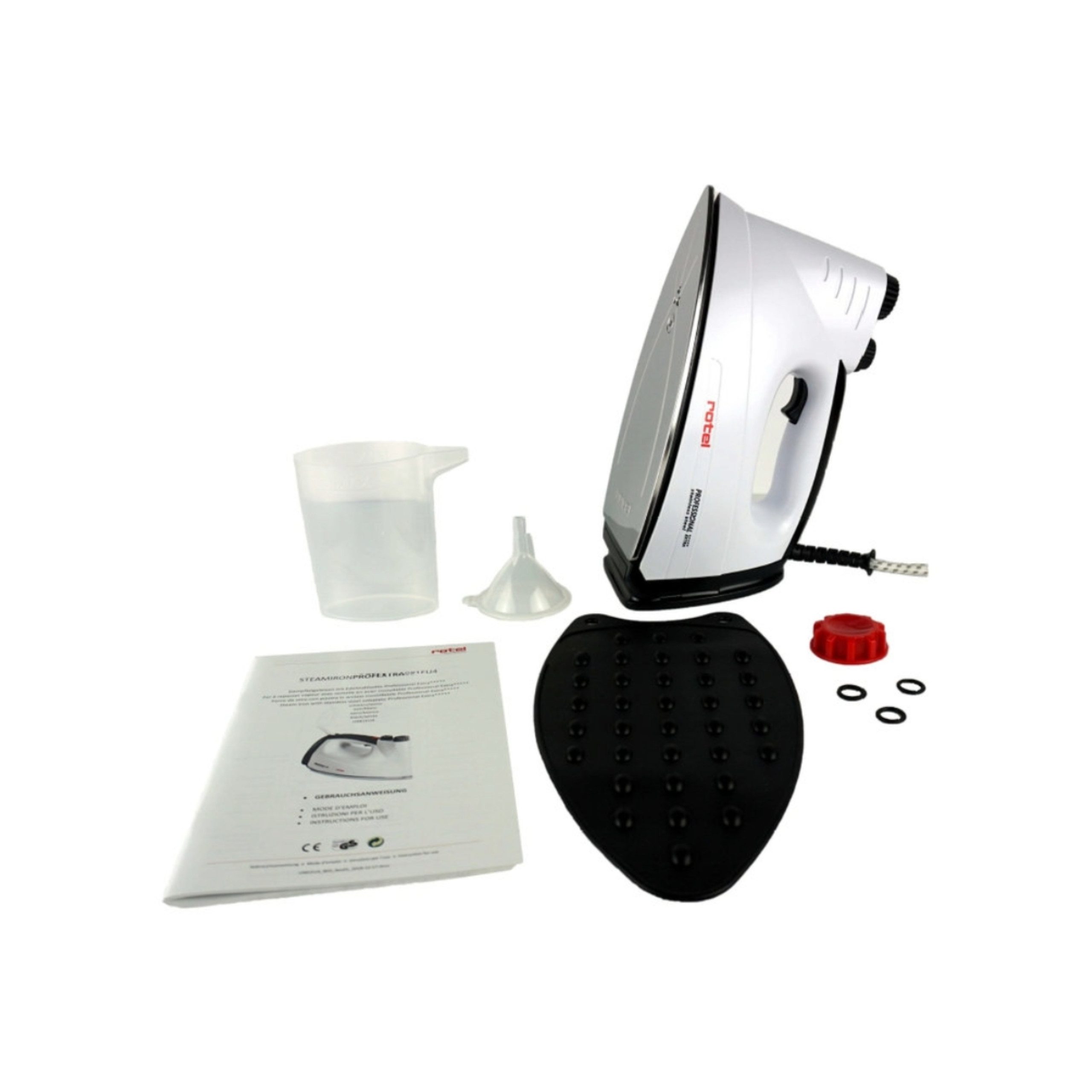 Rotel Dampfbügeleisen Rotel Professional Extra Dampfbügeleisen Schwarz Edelstahlsohle 800W – Bild 4 von 4