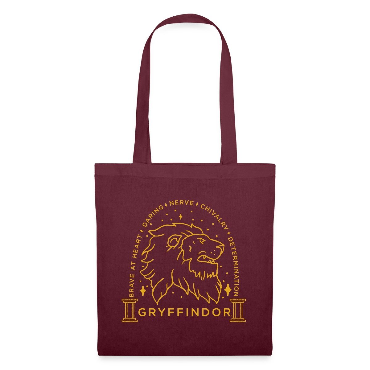 Spreadshirt Henkeltasche Harry Potter Gryffindor Löwe Stoffbeutel (1-tlg)