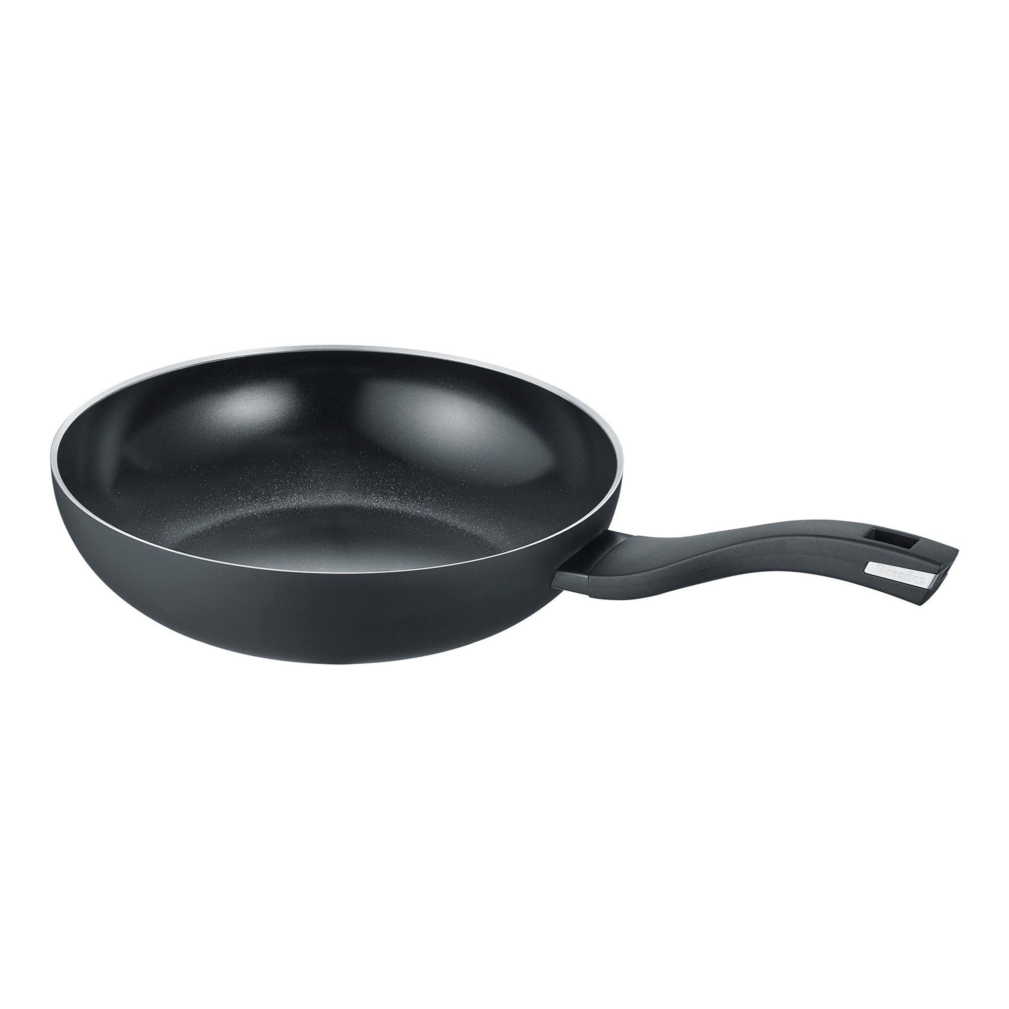 Berndes Wok b.green 30cm, Aluminium, recycelt, schwarz - Alu Recycled Induction, Aluminium, recycelt aus Dosen