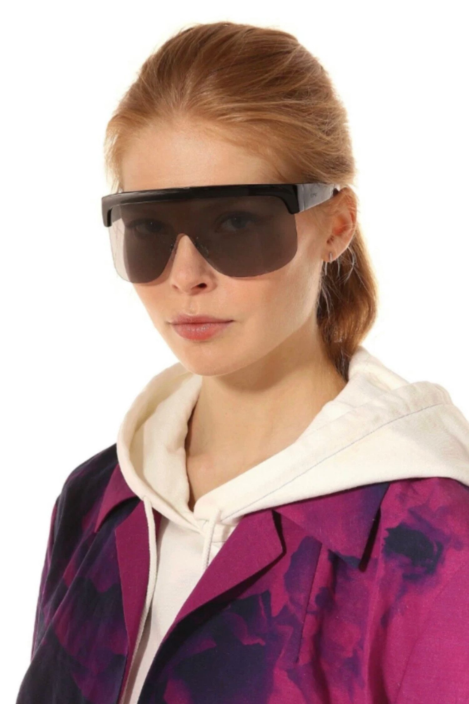 Loewe Sonnenbrille Show Oversized D-Frame Visor Brille Handmade in Italy Balance zwischen Eleganz und moderner Coolness