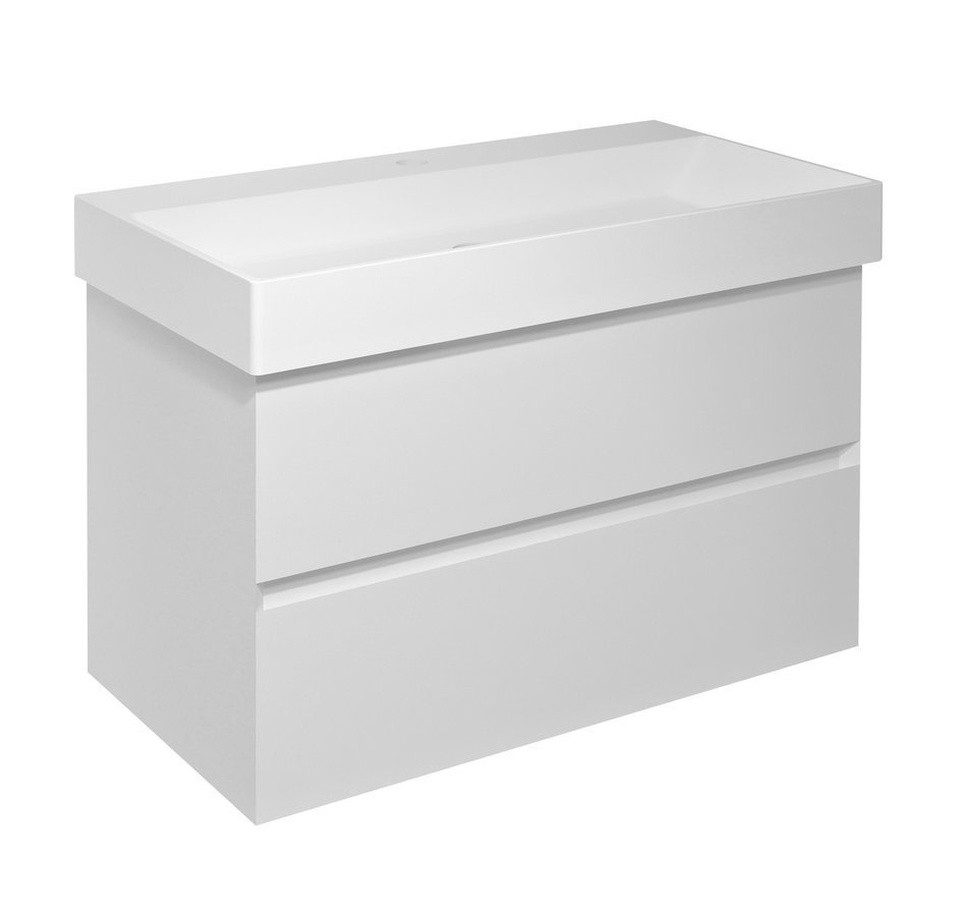 Sapho Waschbeckenunterschrank FILENA Unterschrank 82x51,5x43cm, weiß matt Sapho-FID1285W