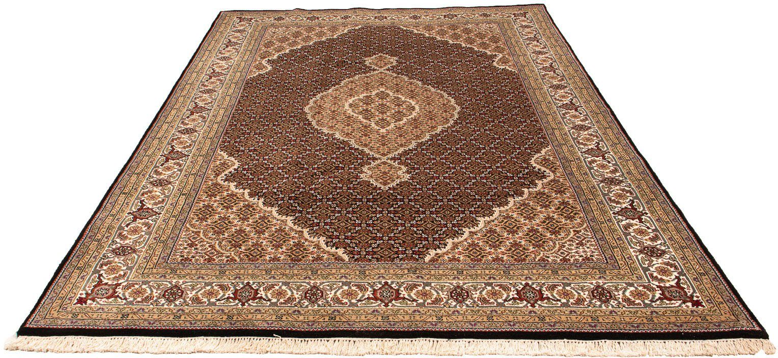 Orientteppich Perser - Täbriz - 300 x 200 cm - dunkelblau, morgenland, rechteckig, Höhe: 10 mm, Wohnzimmer, Handgeknüpft, Einzelstück mit Zertifikat