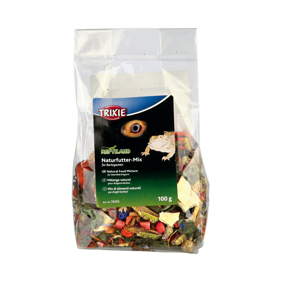 TRIXIE Naturfutter-Mix für Bartagamen 100 g, für: Reptilien