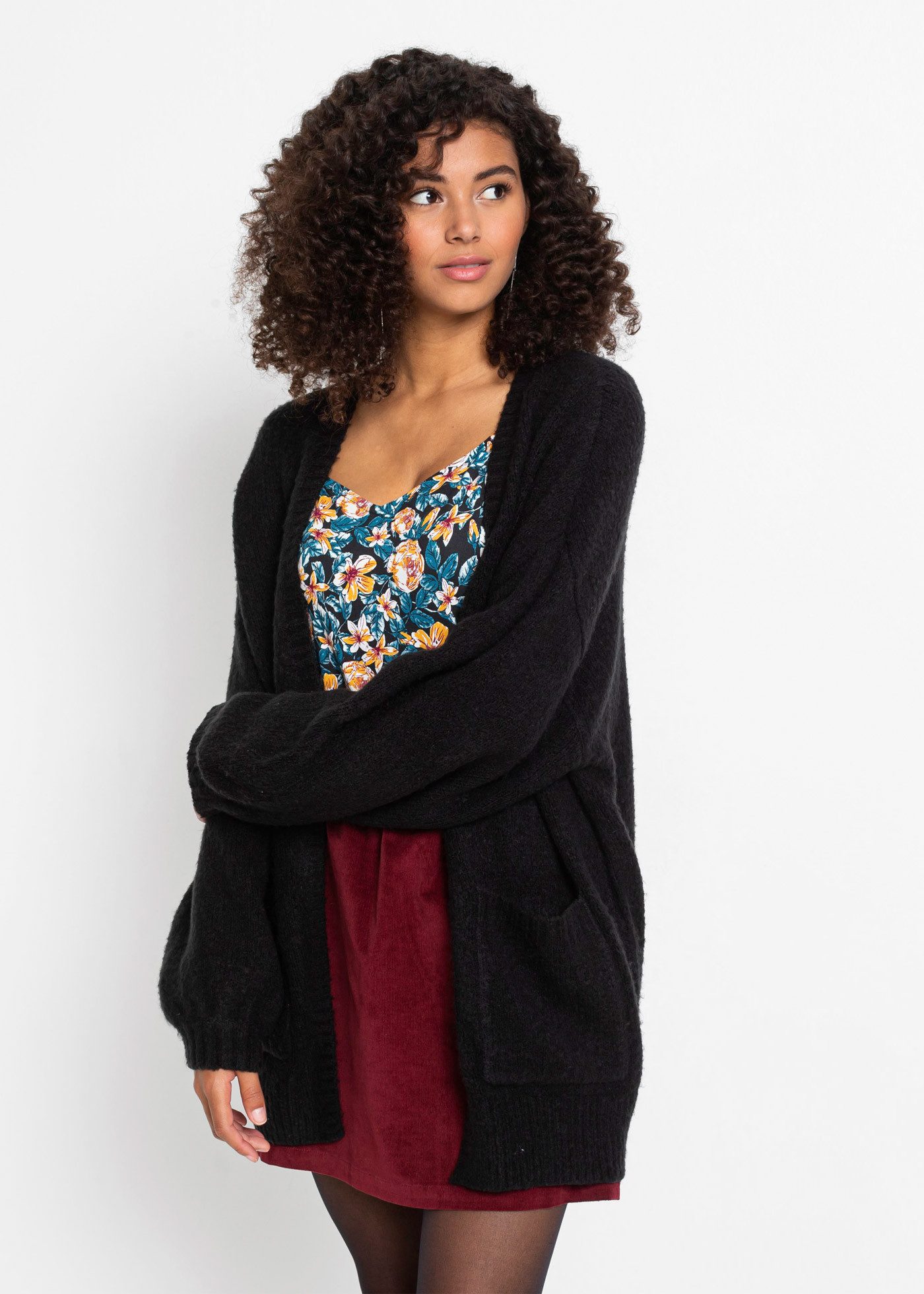 bonprix Strickjacke Oversize-Strickjacke günstig online kaufen