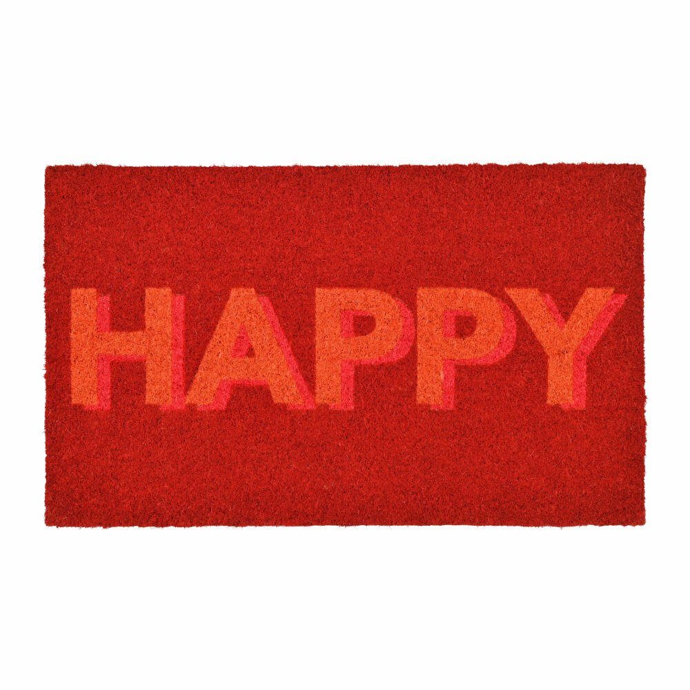 Giftcompany Fußmatte Happy Neon 45 x 75 cm, rechteckig