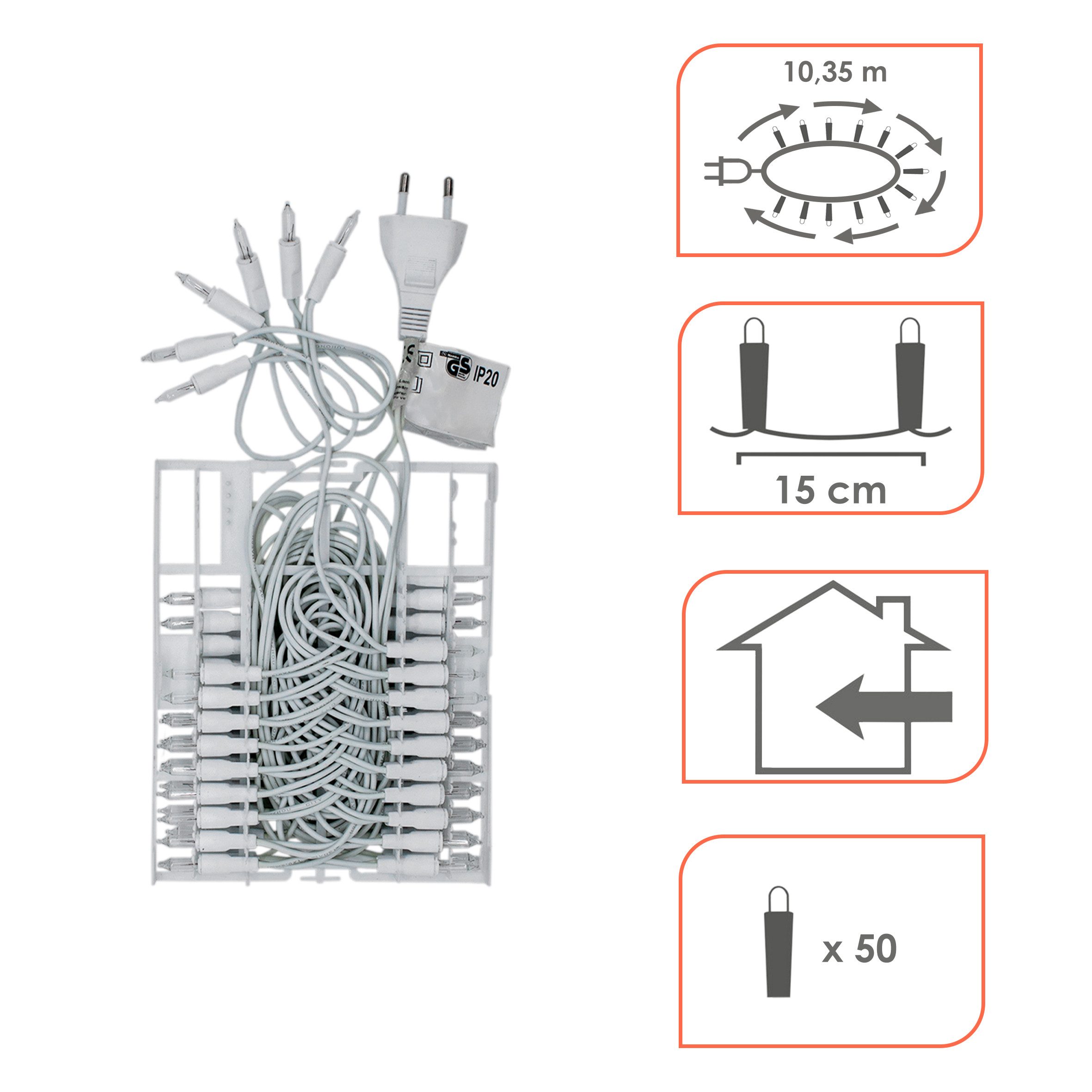 Spetebo Lichterkette Weihnachtsbaum Deko Beleuchtung mit Glas Lichtern warm günstig online kaufen