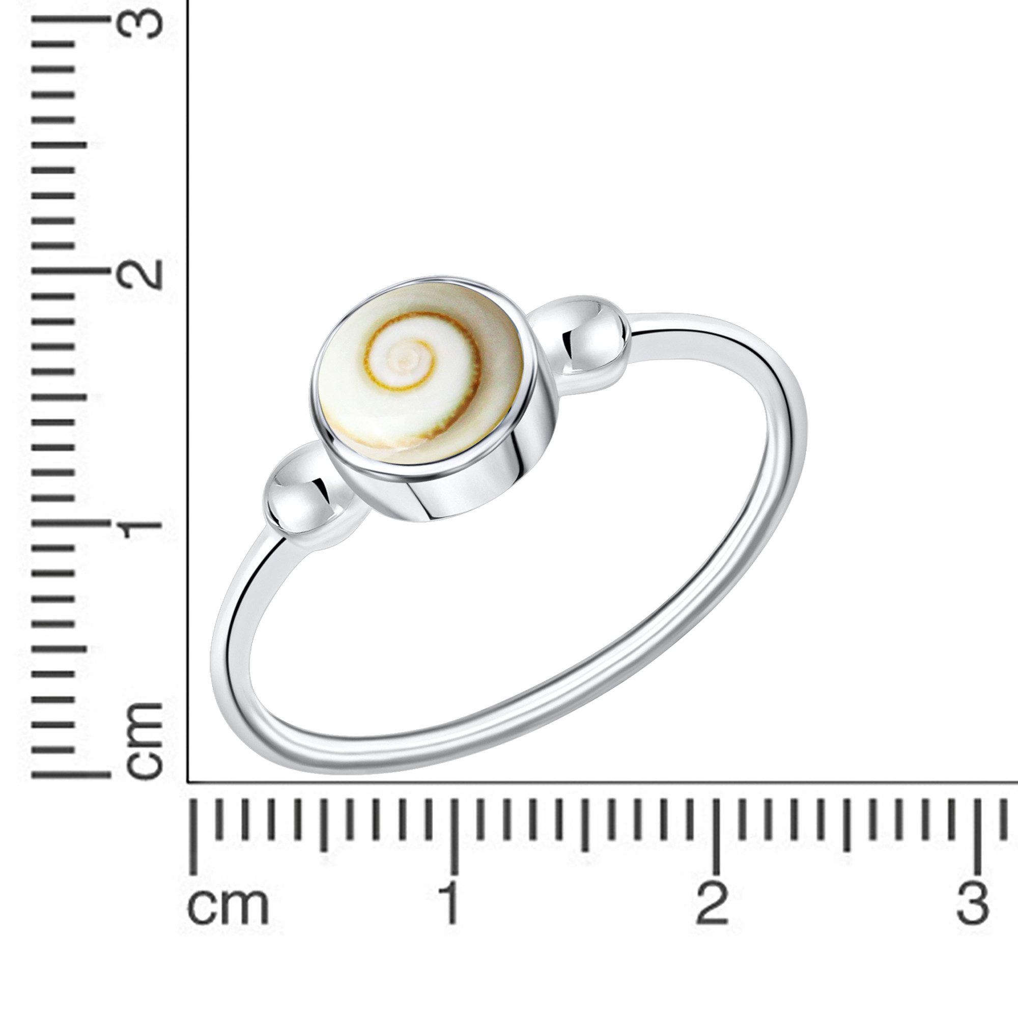 Vivance Fingerring 925/- Silber weiß mit Muschel weiß günstig online kaufen