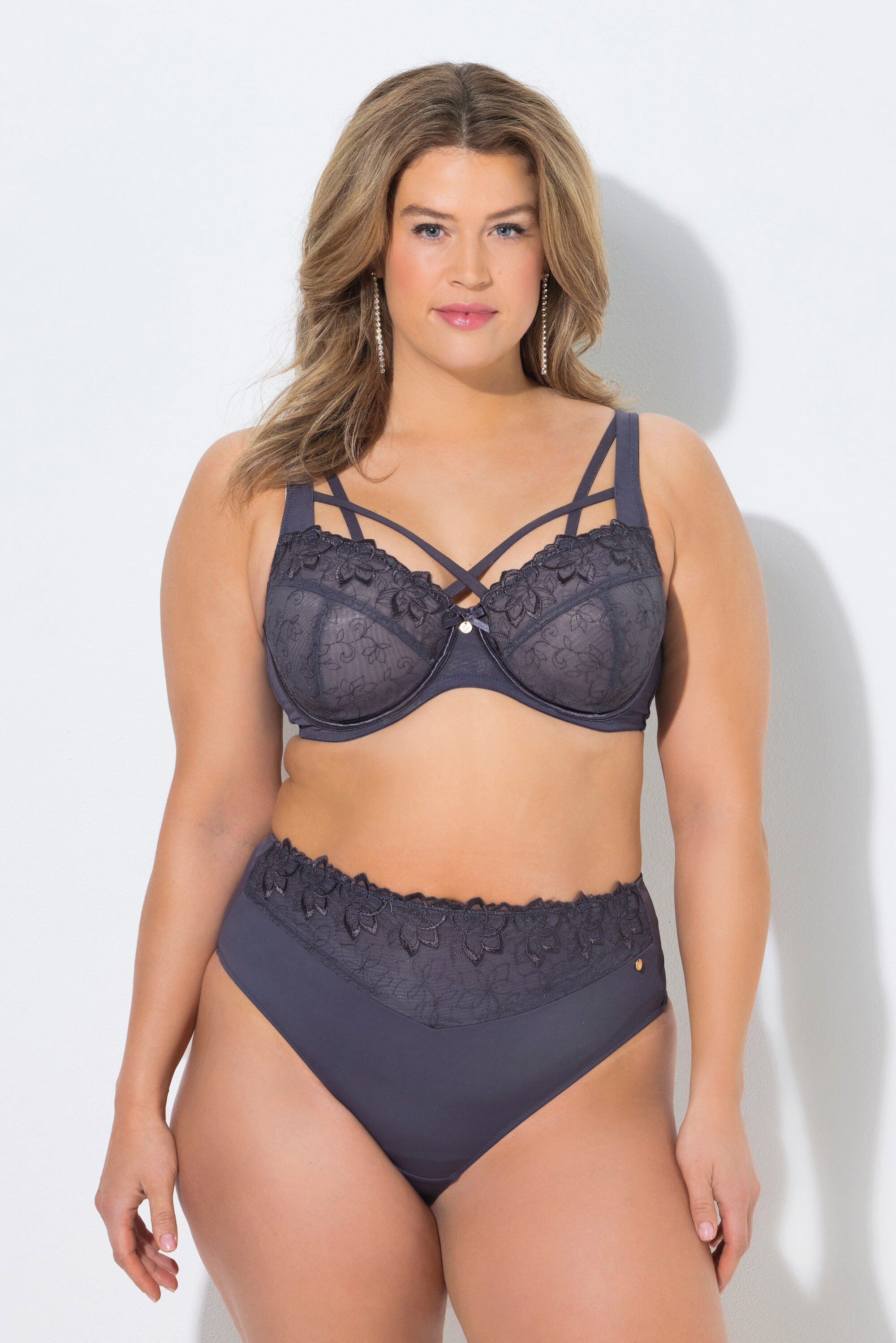 Ulla Popken Bügel-BH TruYou Bügel-BH transparente Spitze
