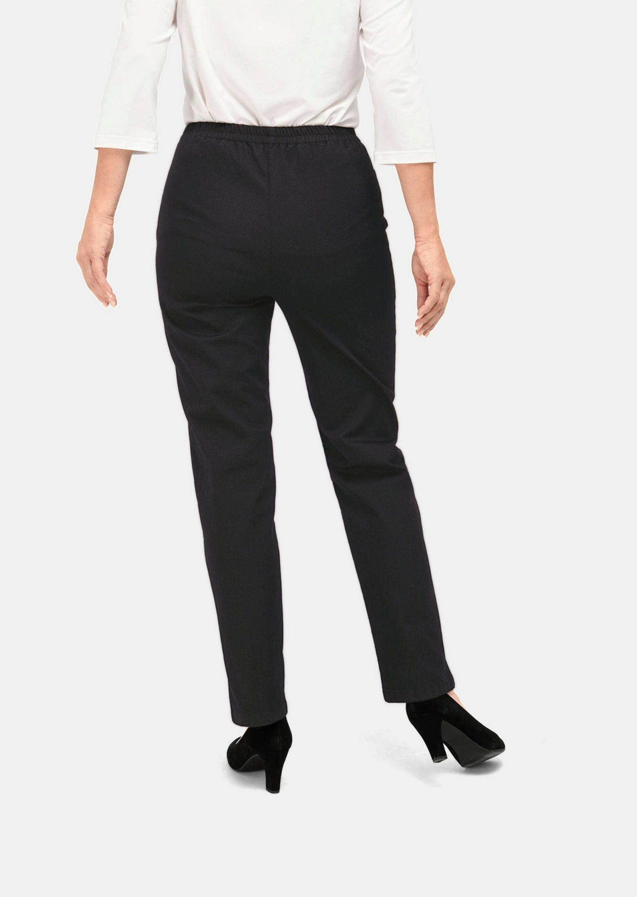 GOLDNER Bequeme Jeans Bequeme Schlupfhose mit Stretchbund Unifarbenes Design mit praktischem Rundumdehnbund