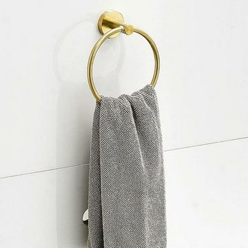 jalleria Handtuchring Handtuchring aus Edelstahl 304 für Badezimmer, ohne Stanzen