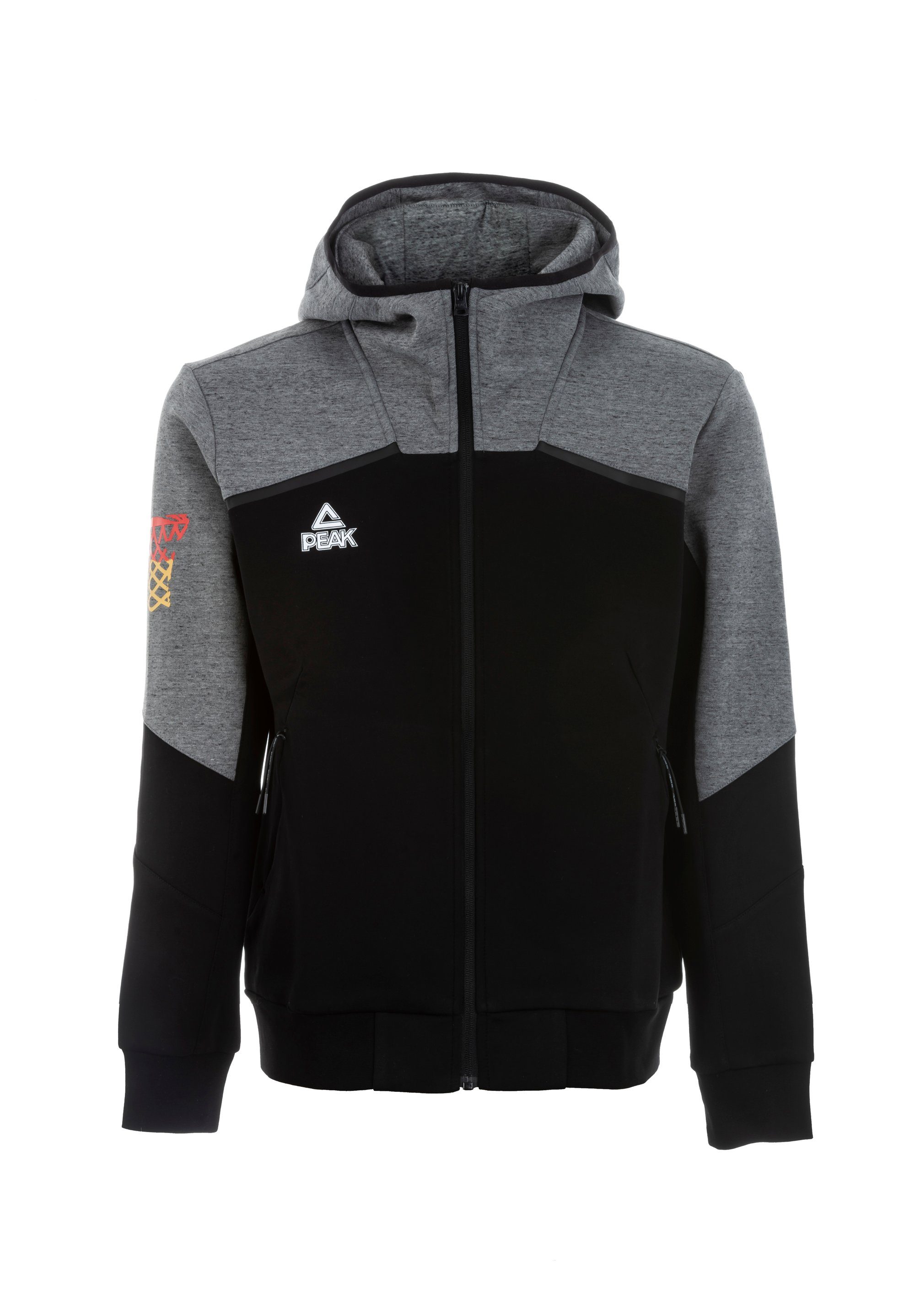 PEAK Sweatjacke Deutschland mit weiter Kapuze