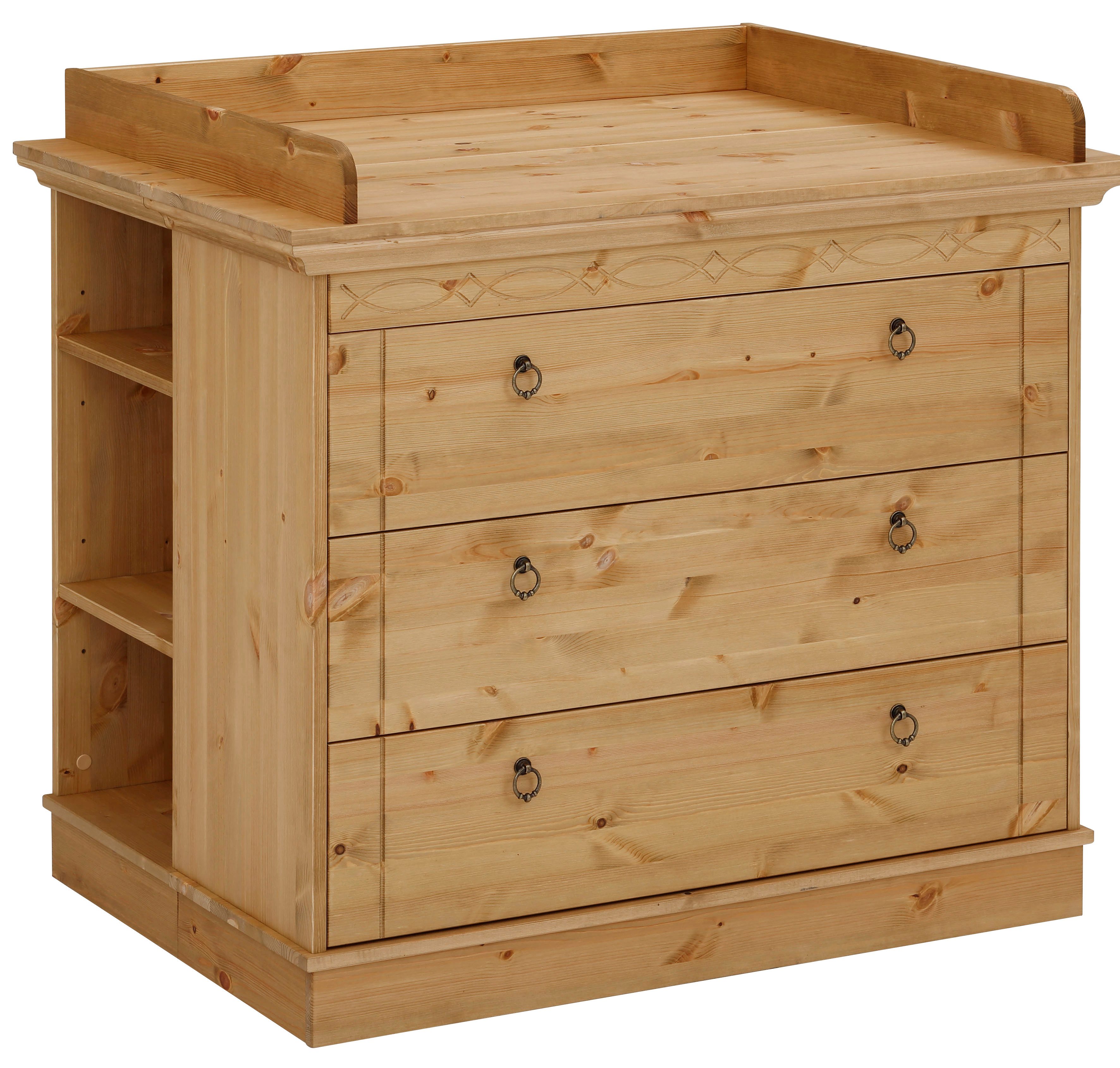 OTTO home Wickelkommode Indra, Landhausstil, viel Stauraum, FSC® zertifiziertes Massivholz, inklusive Unterbauregal und Aufsatz. Reduzierter Preis € 489,99. Unverbindliche Preisempfehlung € 582,99