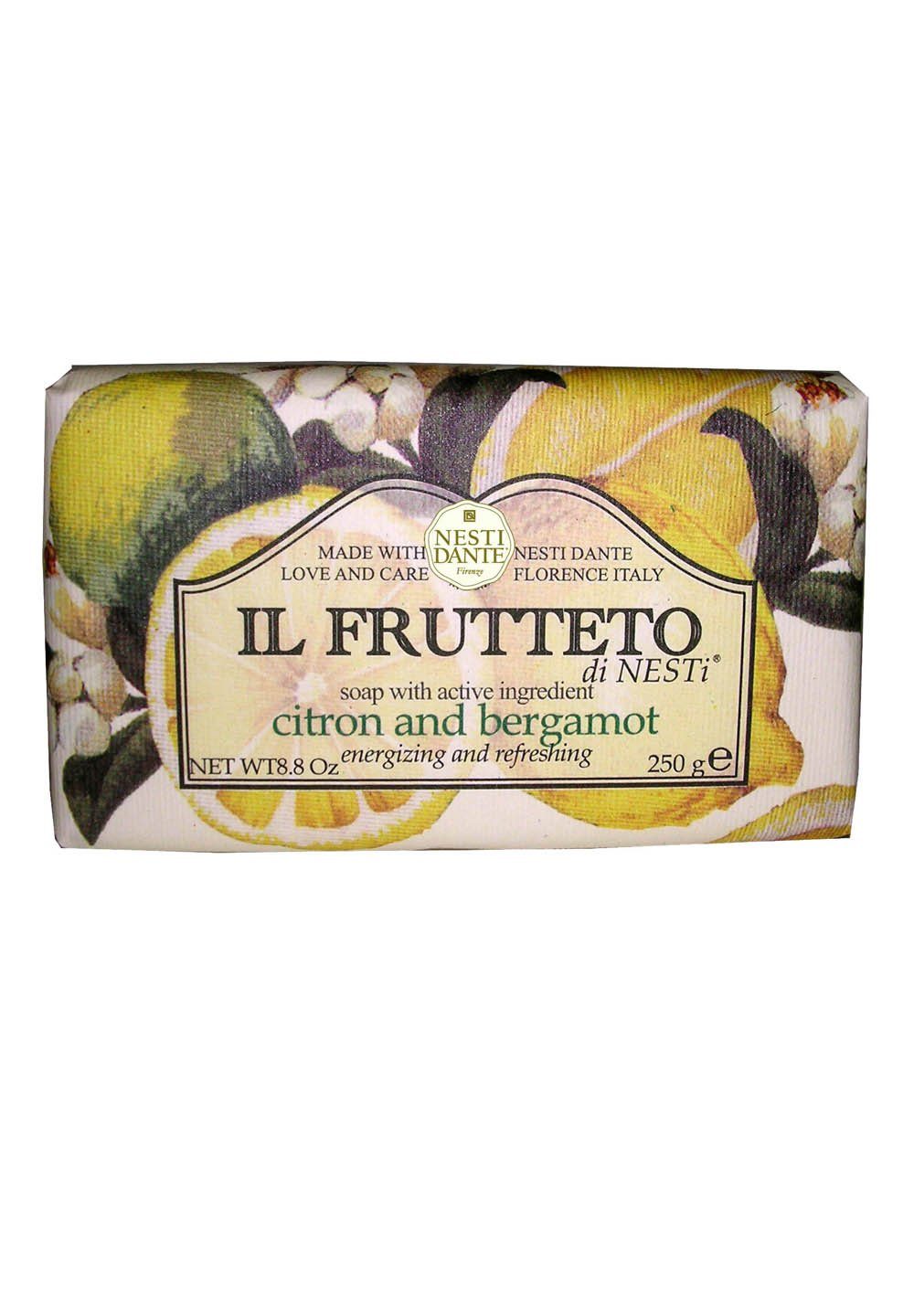 Nesti Dante Handseife Frutteto Soap Citron & Bergamotte, 1-tlg., Hand -und Körperseife mit feinem Duft 250 g