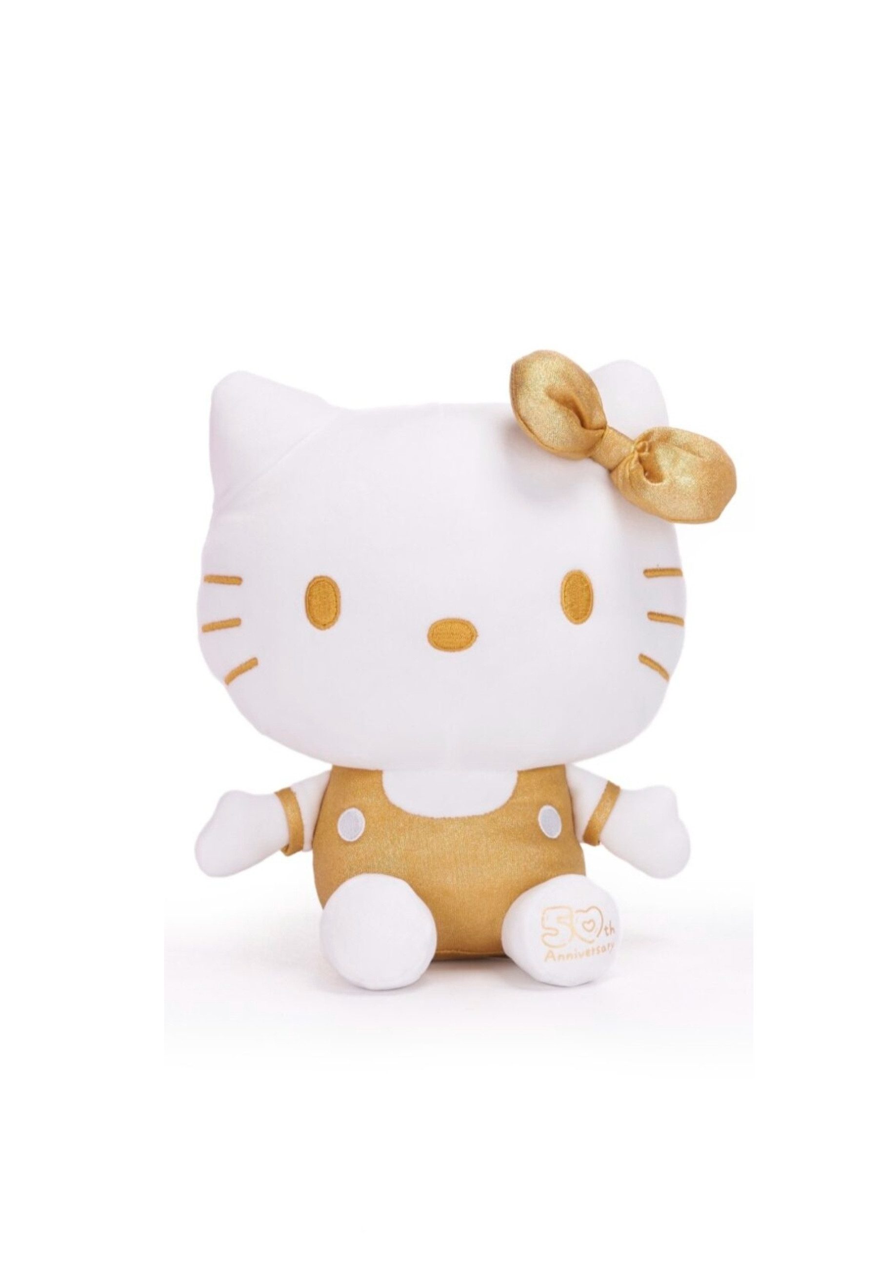 SANRIO Kuscheltier HELLO KITTY (50. Jubiläum) – Plüschfigur 25 cm – 3-fach sortiert (Set)
