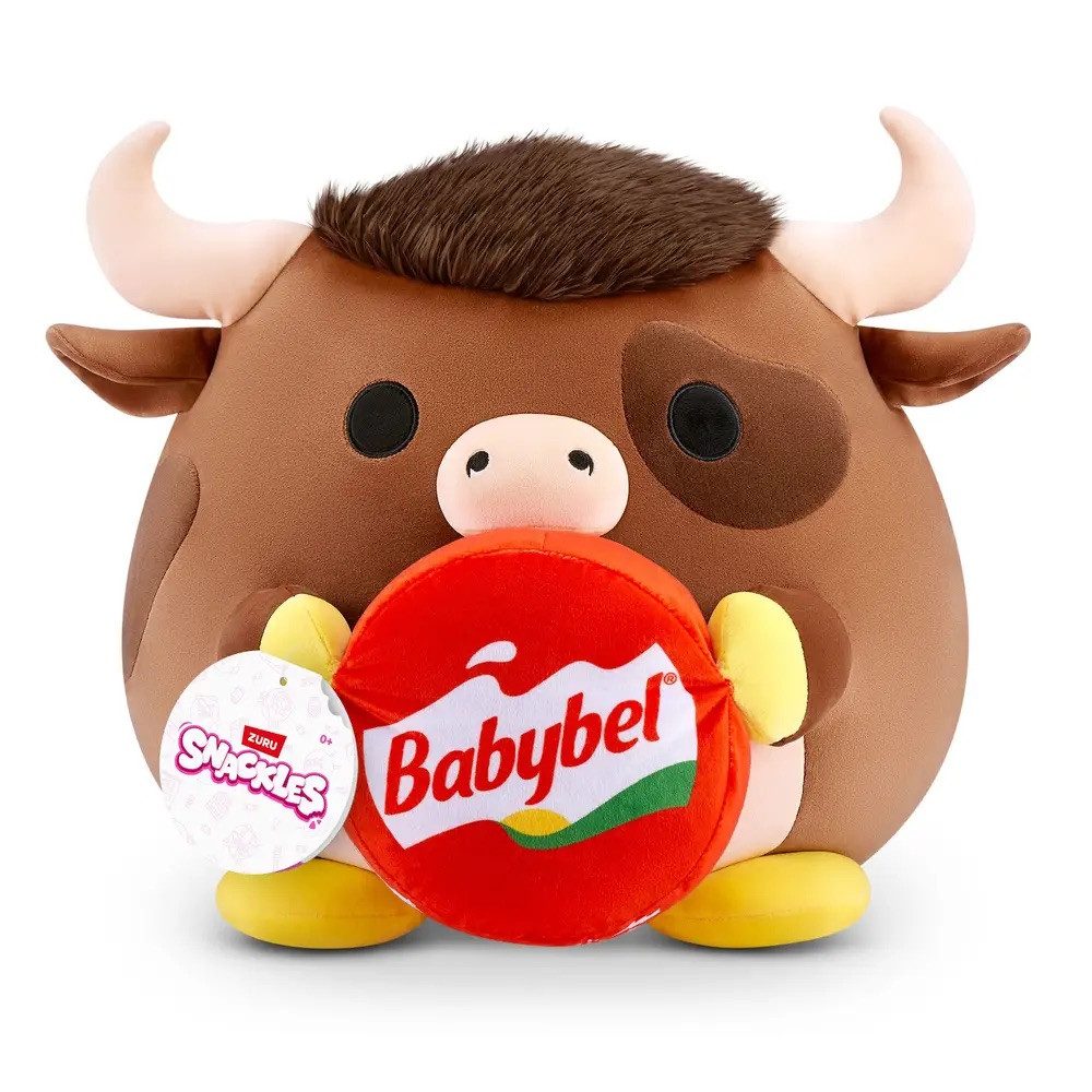 ZURU Plüschfigur ZURU 77690M - Snackles Yak-Bulle mit Babybel-Käse, Serie 3 - 20 cm