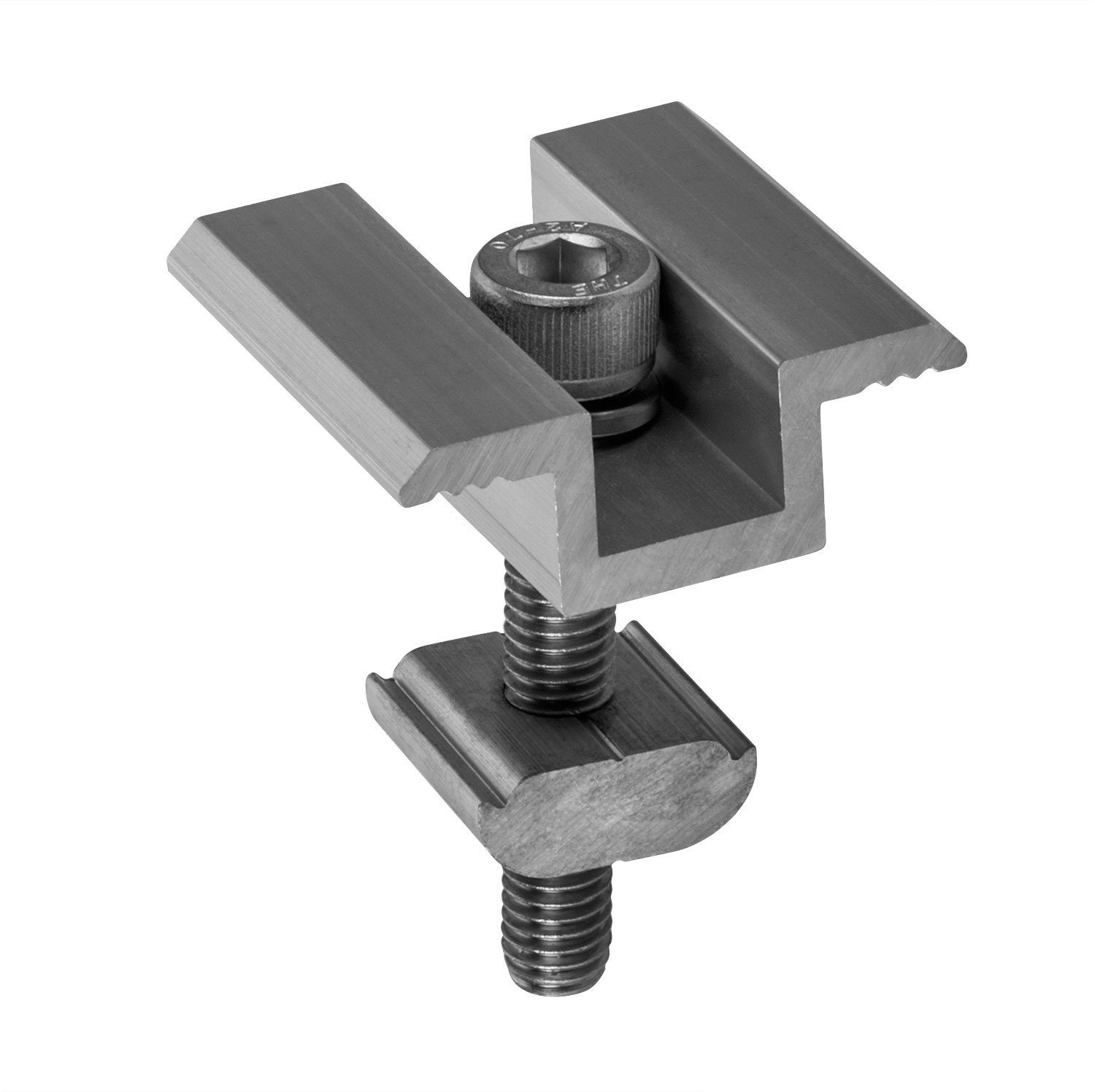 avoltik Wechselrichter Solar Photovoltaik ALU Endklemme Mittelklemme 30/35mm für Befestigung, (Mittelklemmen und Endklemmen zur Auswahl, Mittelklemmen und Endklemmen zur Auswahl), Mittelklemmen und Endklemmen zur Auswahl