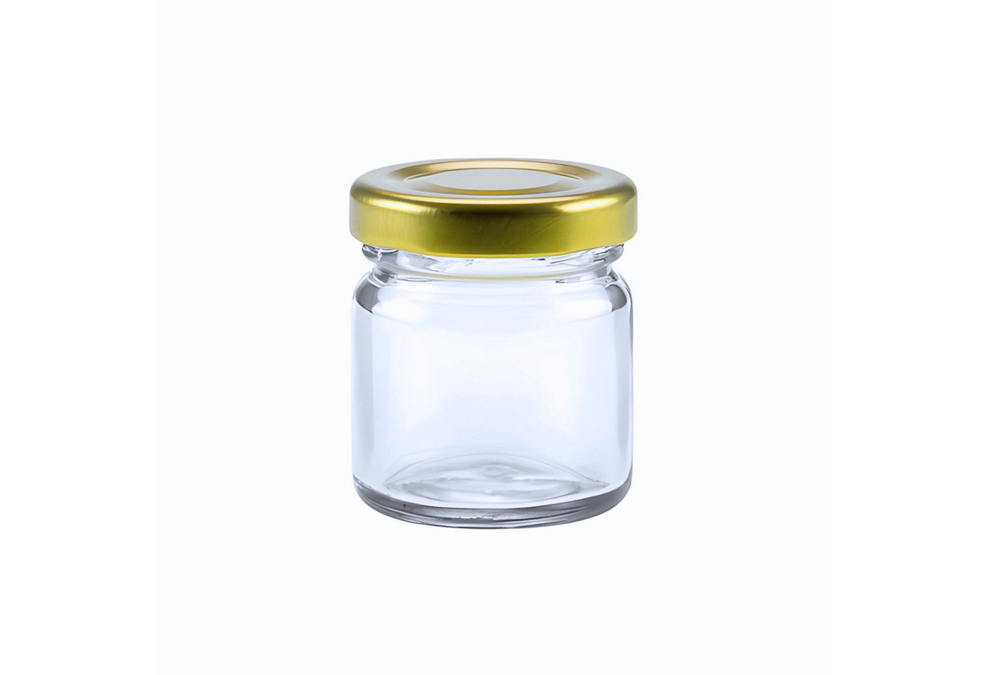 BIENEN SCHMIDT Honigglas 60x Mini Gläser 30g / 37ml Twist off Gläser Rundgläser, (60-tlg., 60 Stk), Einweggläser Einmachgläser Portionsgläser Marmeladengläser Honig