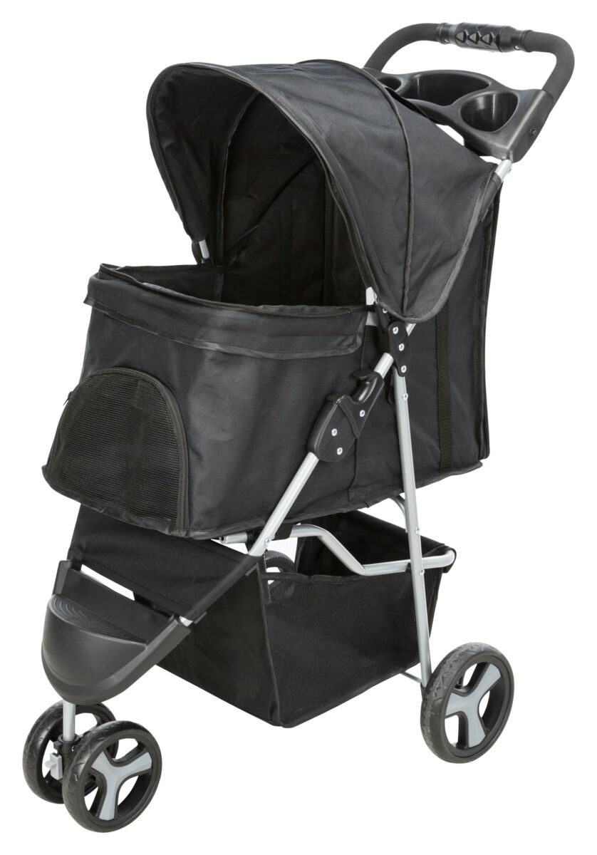 TRIXIE Hundebuggy Buggy für Hunde - schwarz - 47 × 100 × 80 cm
