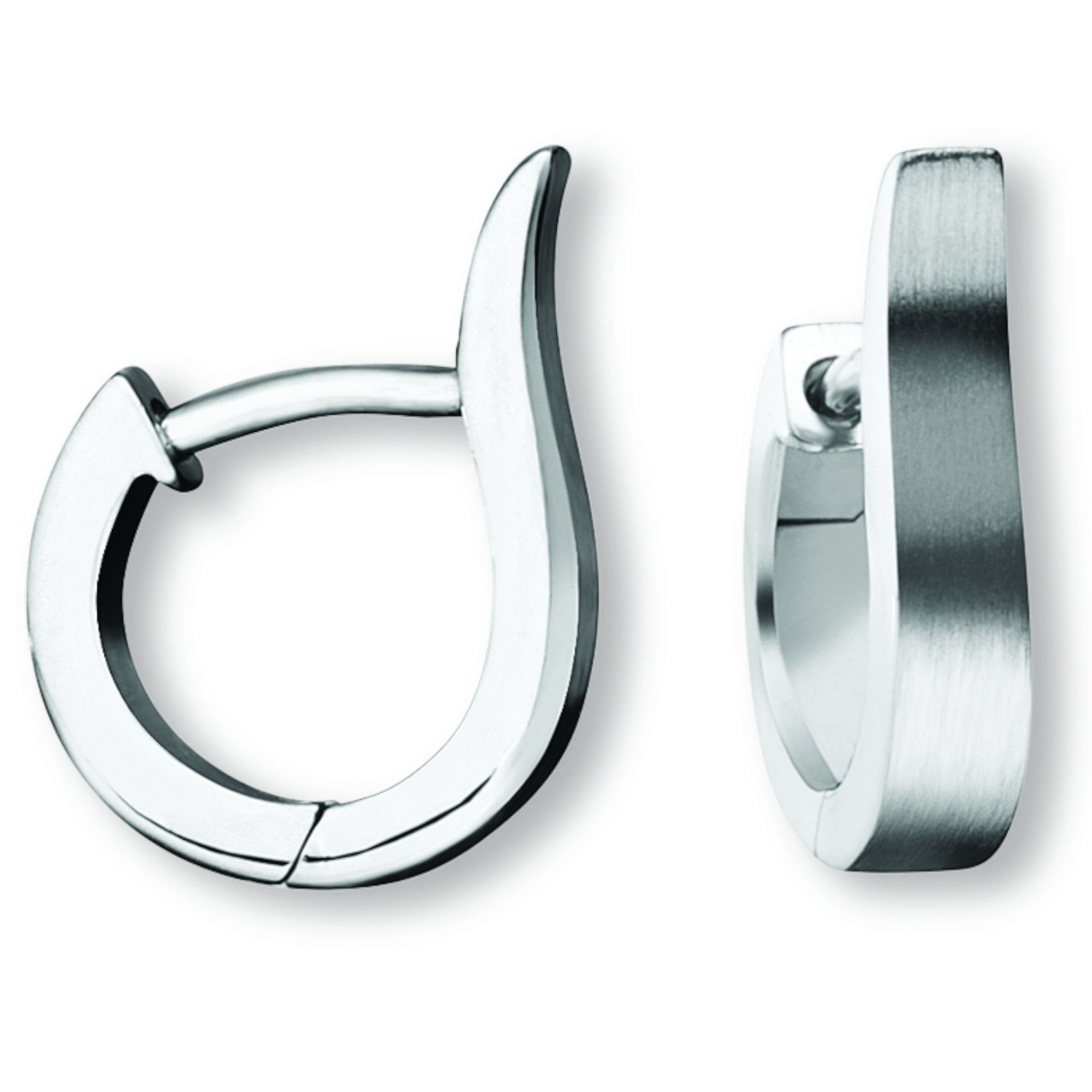 ONE ELEMENT Paar Creolen Ohrringe Creolen aus 925 Silber, Damen Silber  Schmuck, Breite : 2,80 mm - Höhe : 14,50 mm - Durchmesser: 10,2 | Creolen