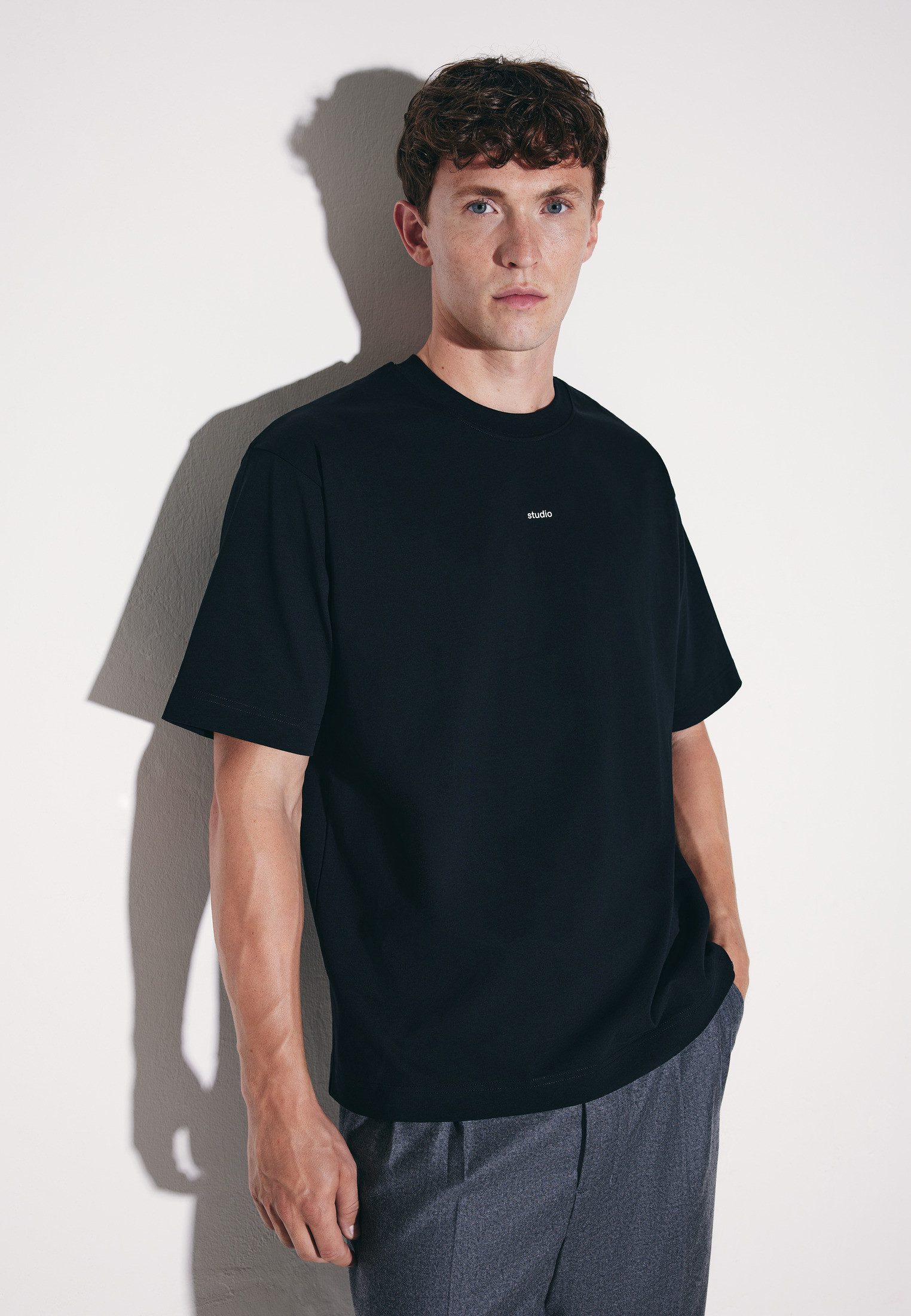studio seidensticker T-Shirt Studio 1/2 Rundhals Uni