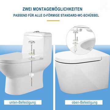 Woltu WC-Sitz (1-St), Softclose mit Absenkautomatik Klodeckel Duroplast