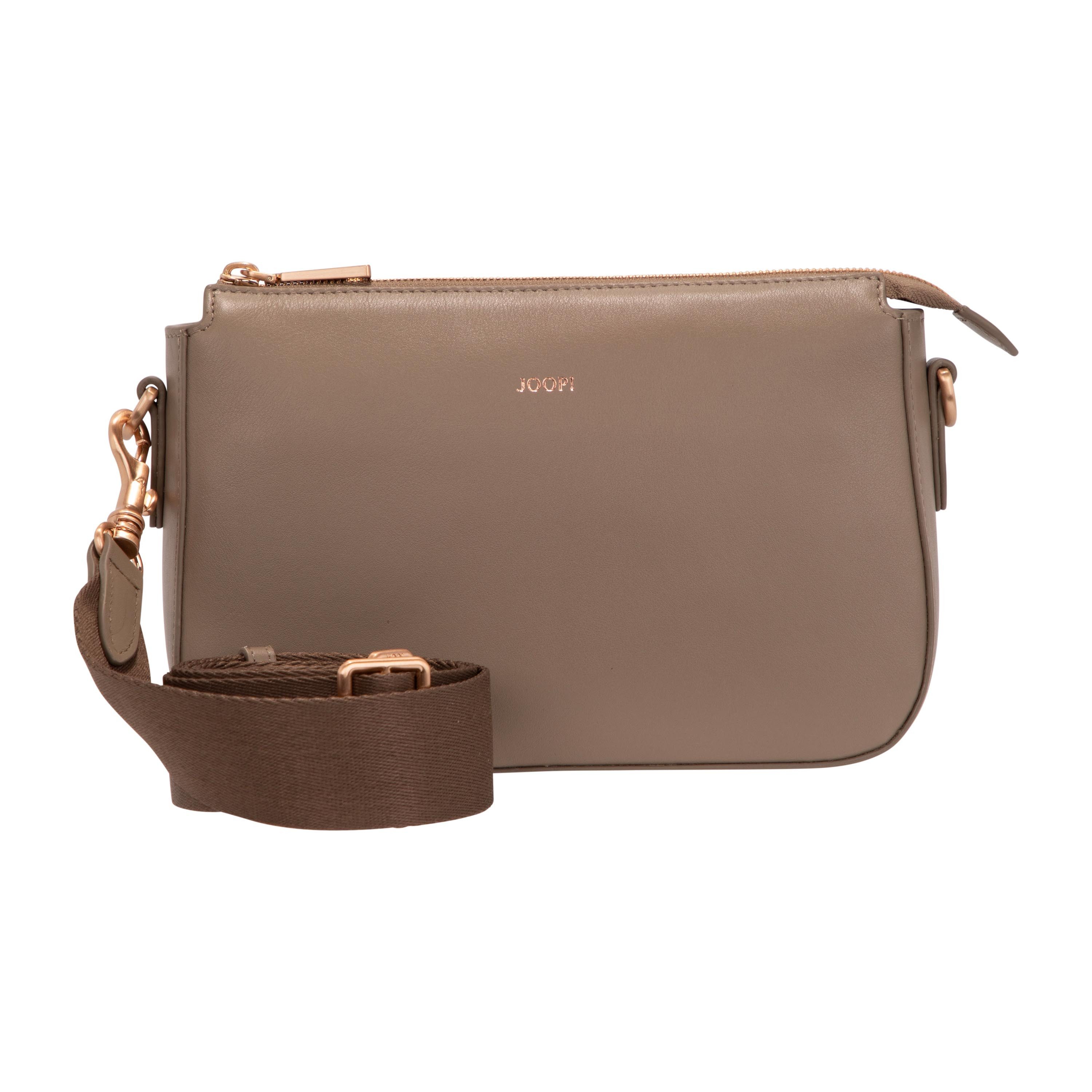 JOOP! Umhängetasche sofisticato 1.0 jasmina shoulderbag shz, Damen Handtasche, Schultertasche mit Logoprägung