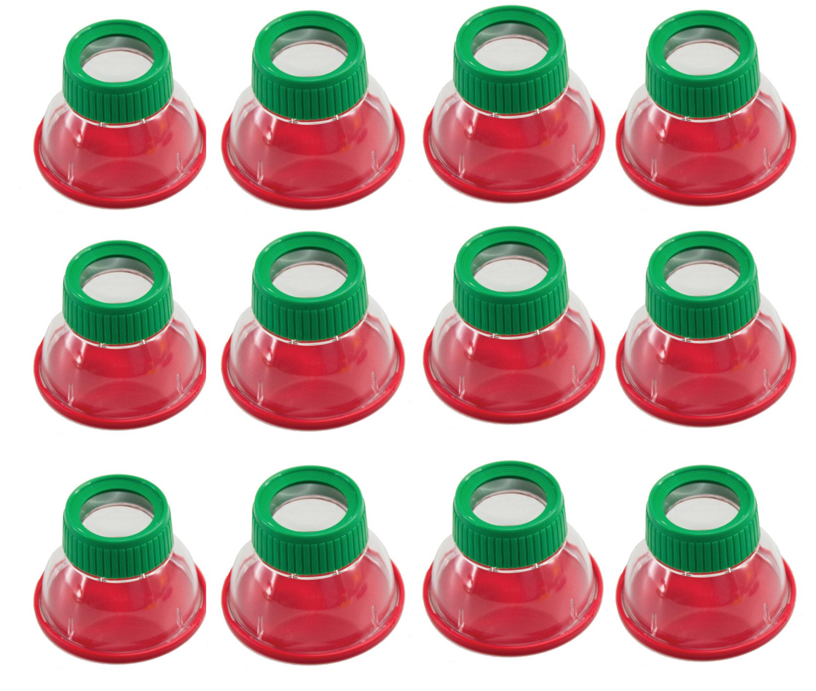 Edu-Toys Becherlupe JS011 Bunte große Becherlupe Lupendose 6fach Kita Schule, 2-tlg.