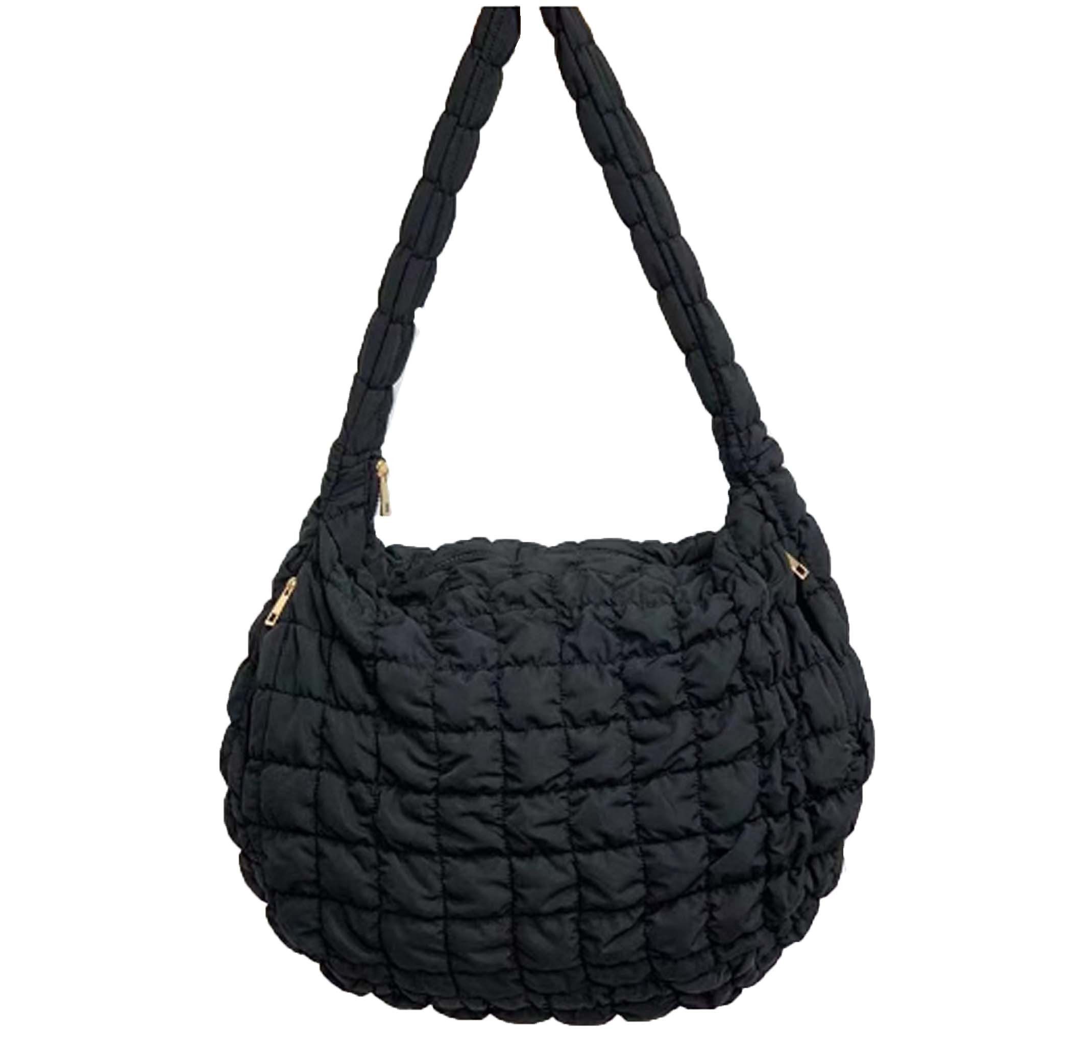 Handtasche Gefütterte Schultertasche Leicht und flauschig, gefüllte Umhängetasche