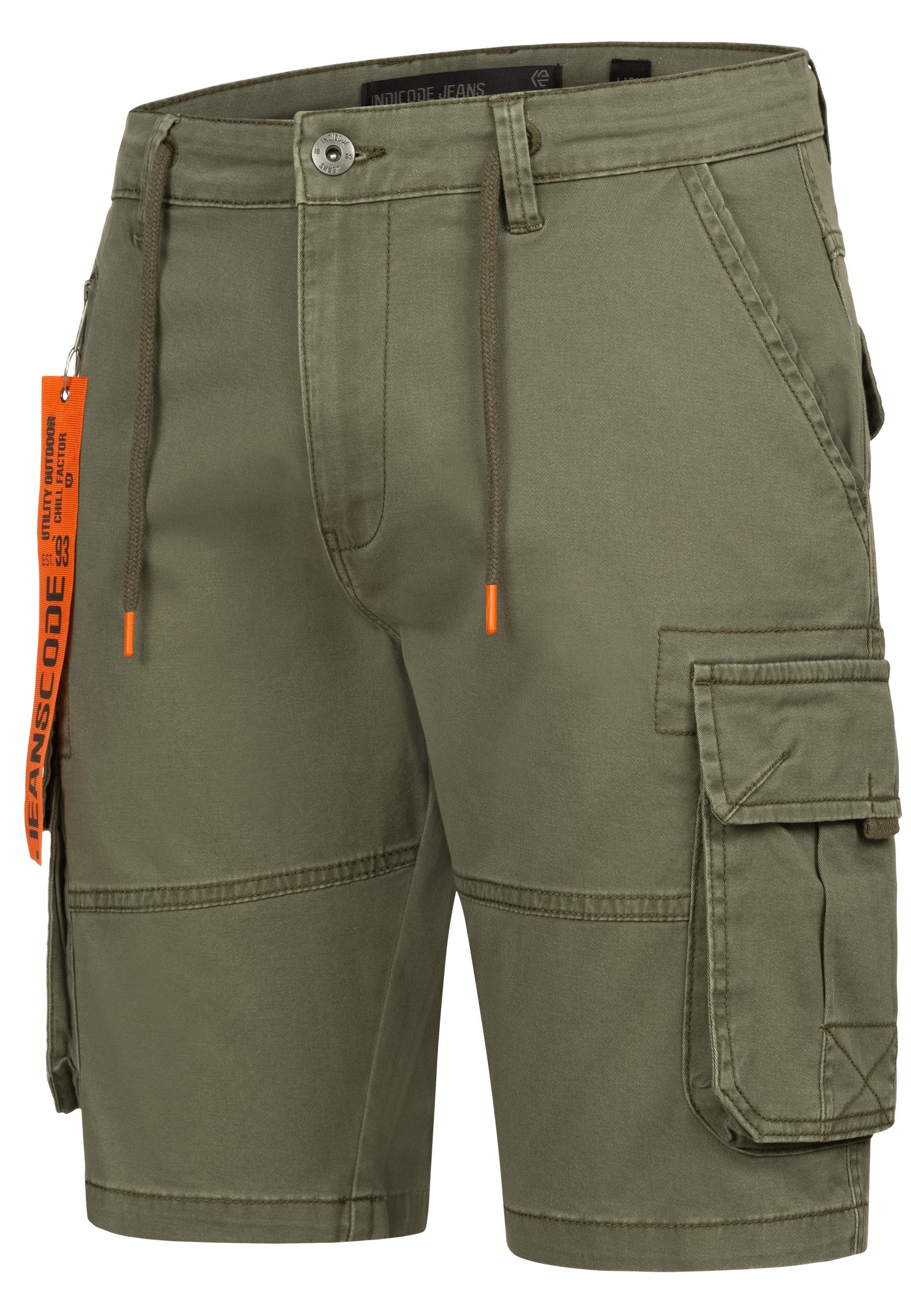 Indicode Cargoshorts INArnold mit 6 Taschen günstig online kaufen