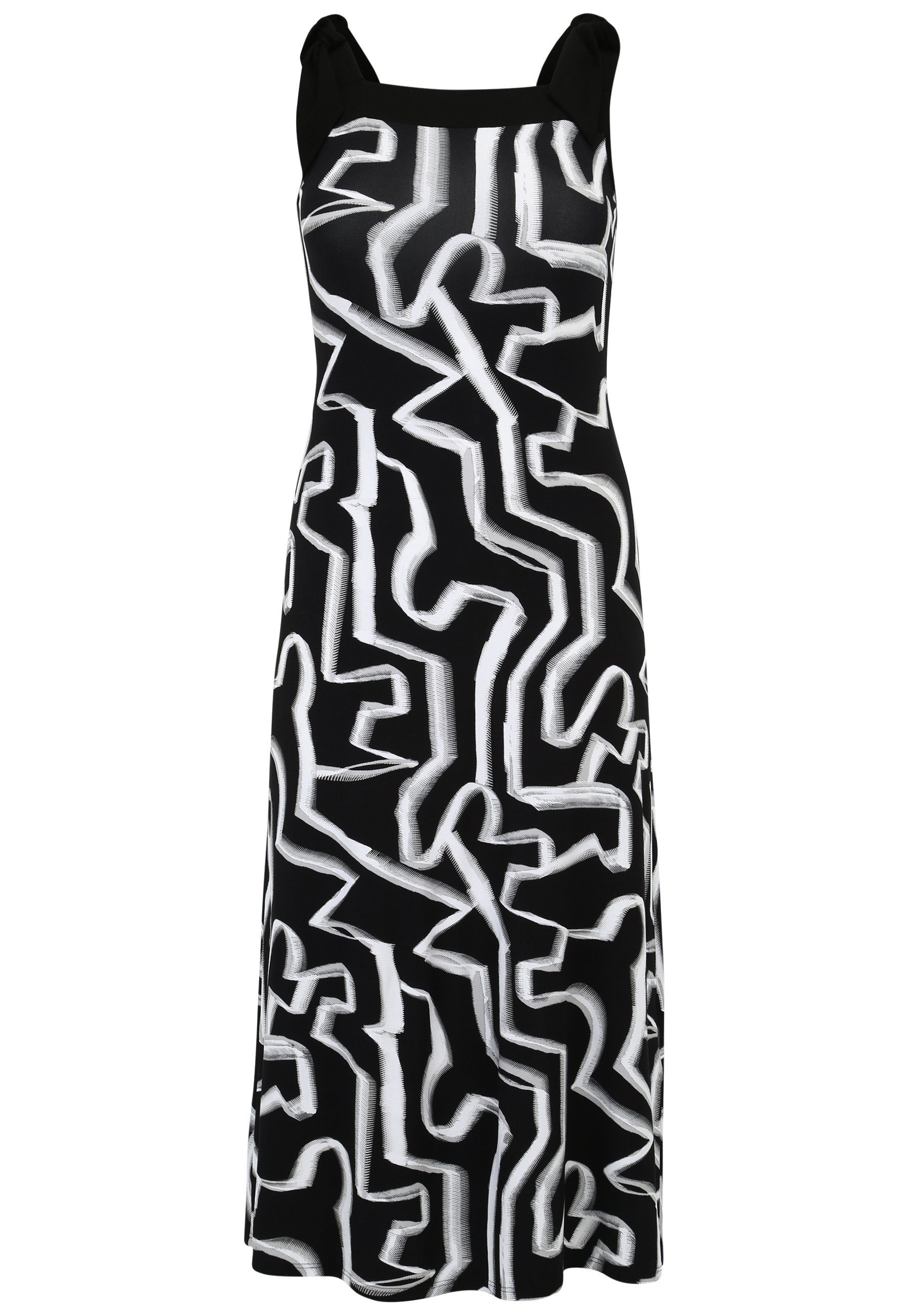 Doris Streich Sommerkleid Jerseykleid mit Grafik-Print mit modernem Design