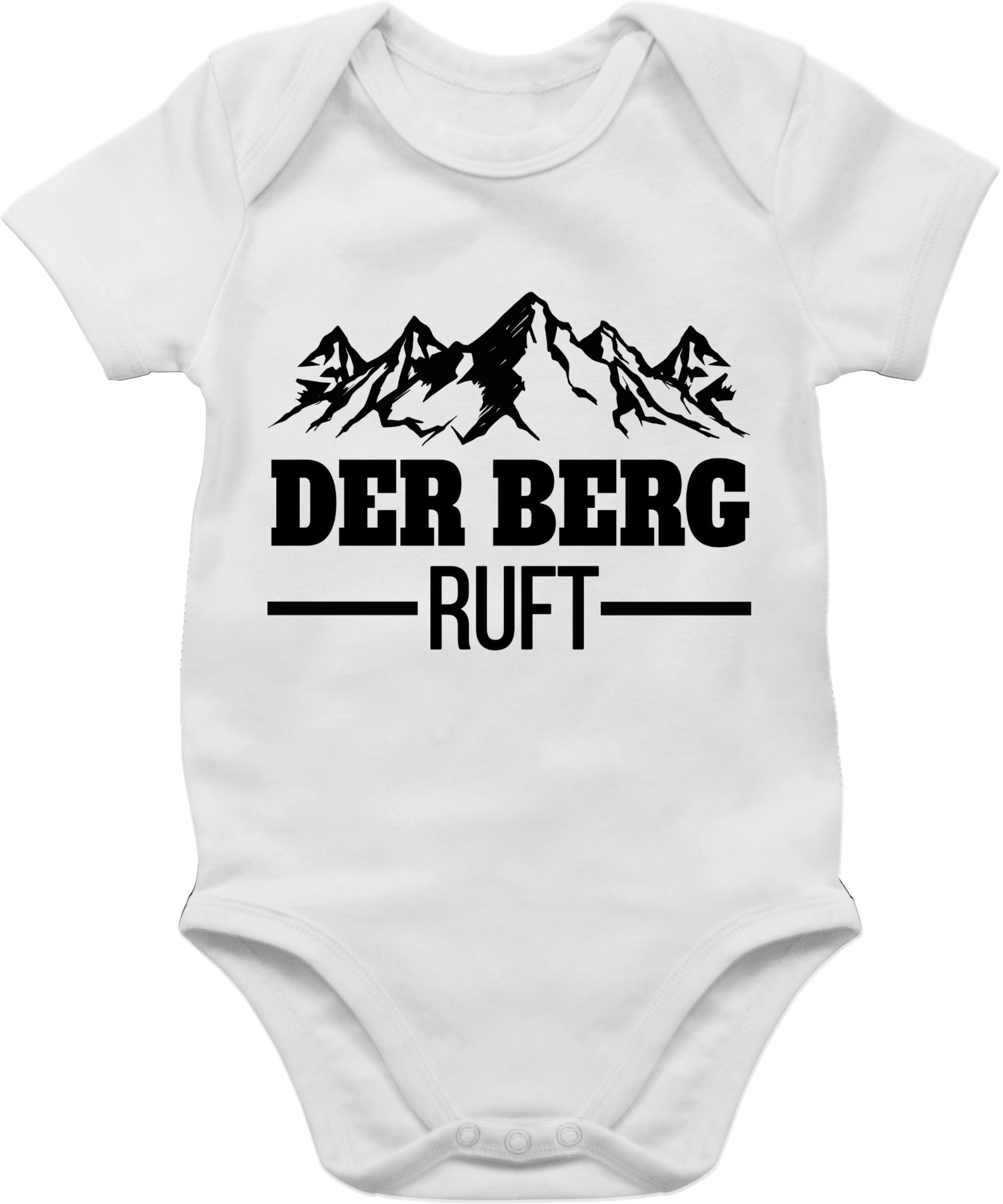 Shirtracer 3 Shirtbody ruft Der & Berg Bewegung Sport Baby Weiß schwarz -